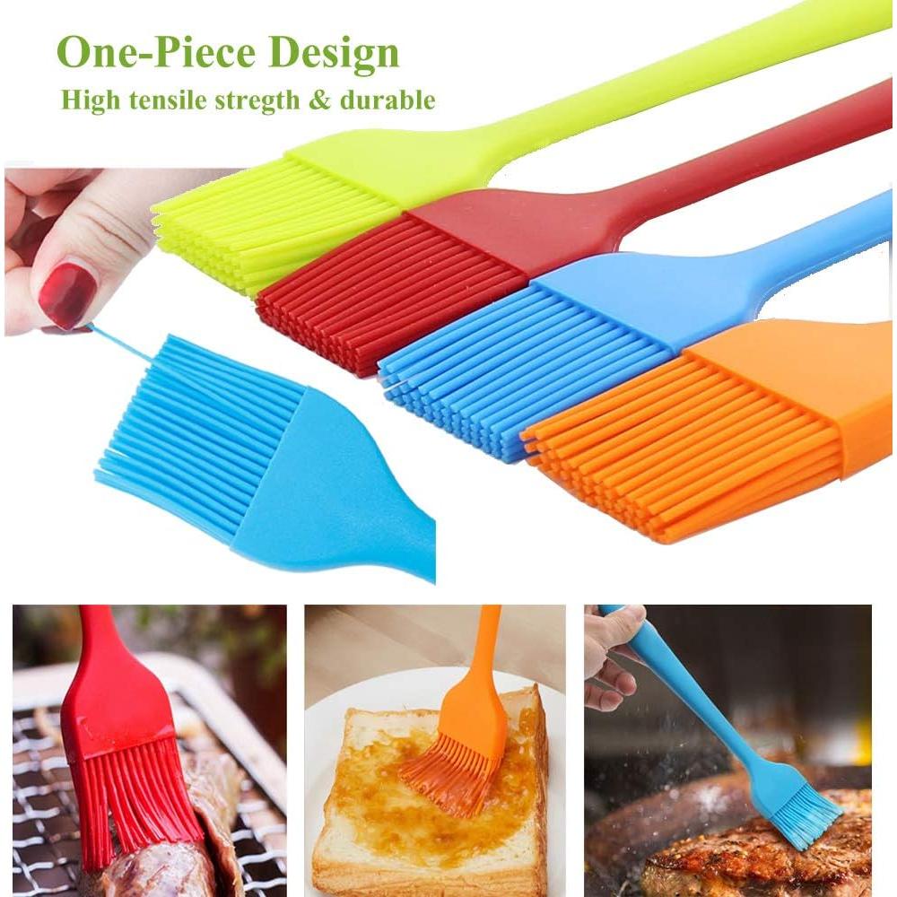 Brochas de Silicona para Basting iPstyle 4 Piezas Apta Lavavajillas