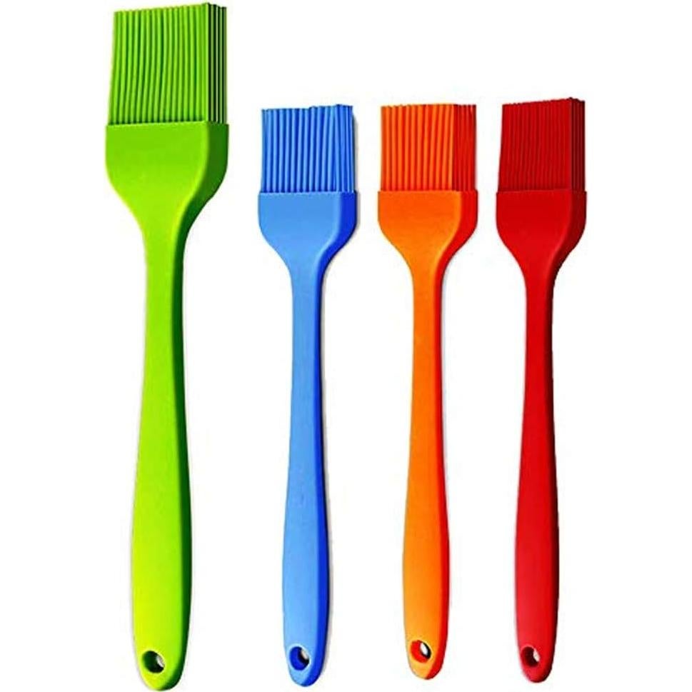 Brochas de Silicona para Basting iPstyle 4 Piezas Apta Lavavajillas