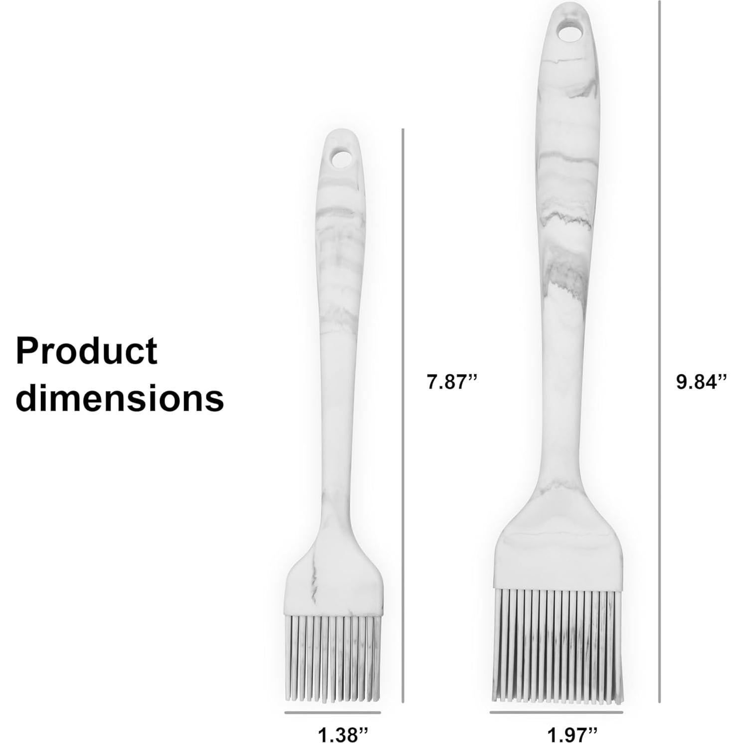 Juego de 2 brochas de silicona FIVETAS resistentes al calor