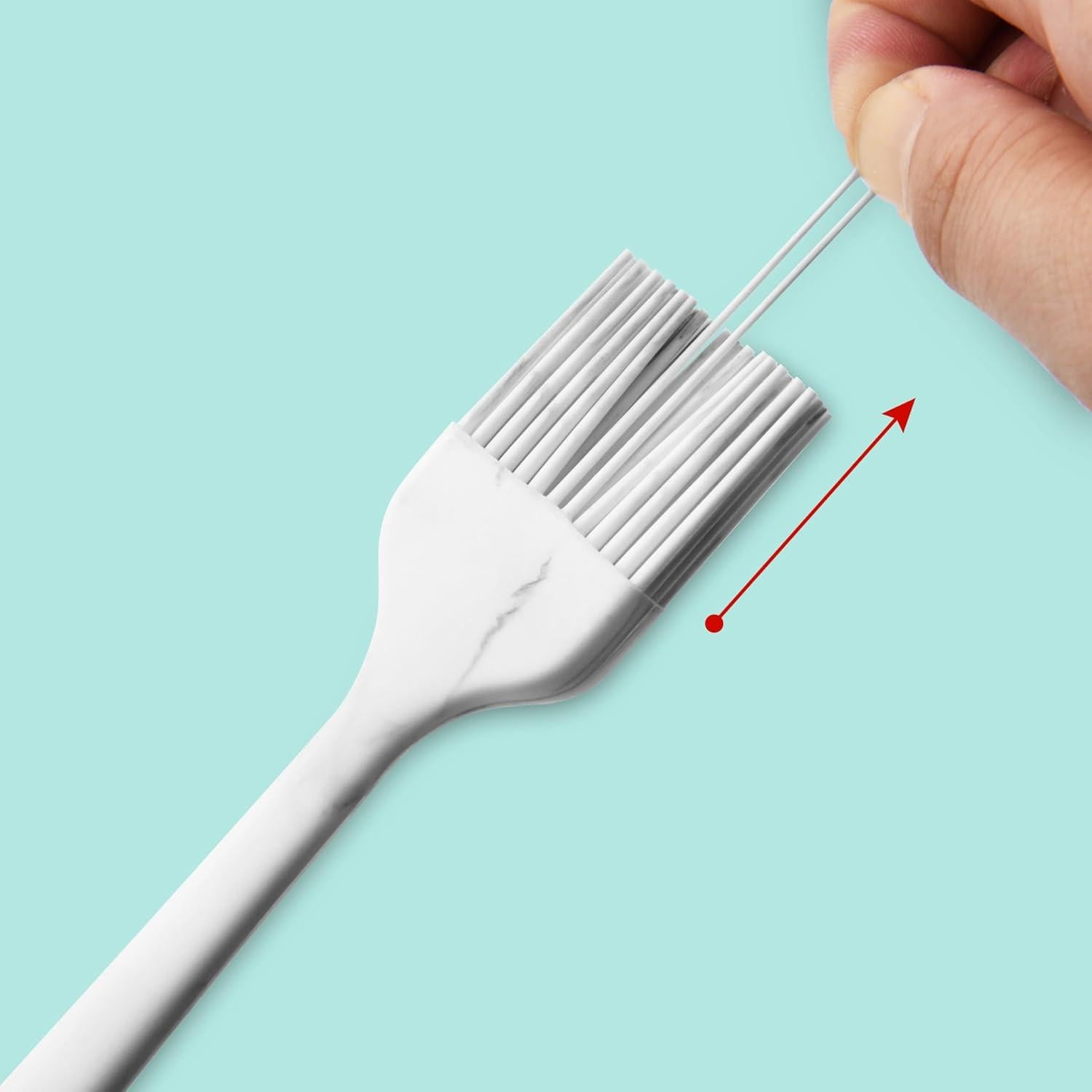 Juego de 2 brochas de silicona FIVETAS resistentes al calor