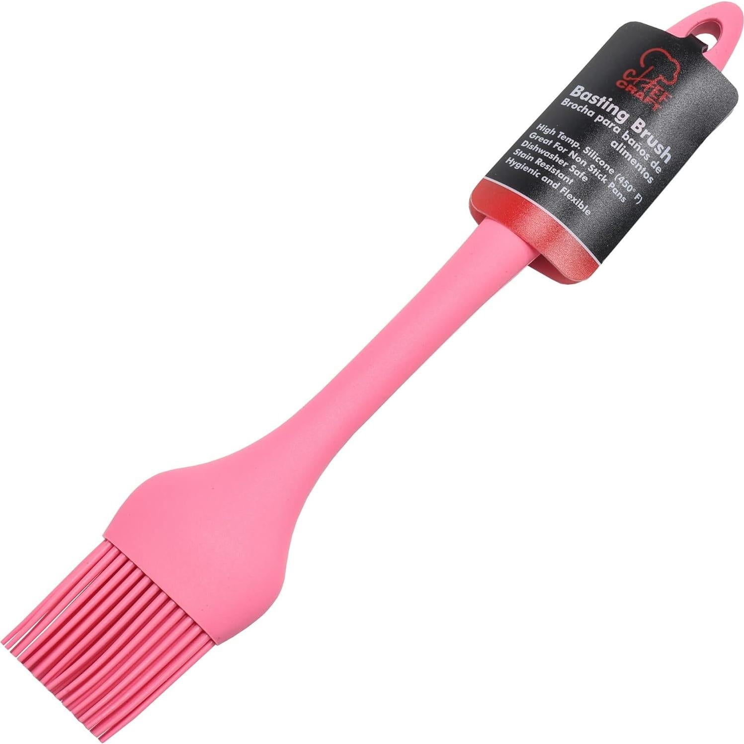 Brocha de Silicona Chef Craft Rosa 26.04 cm Apta para Lavavajillas