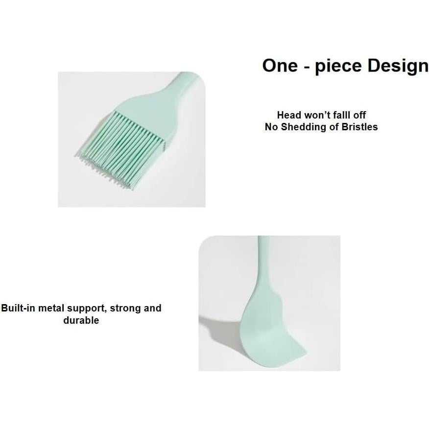 Juego de Brochas de Silicona WinAimer 2 Piezas Resistente al Calor