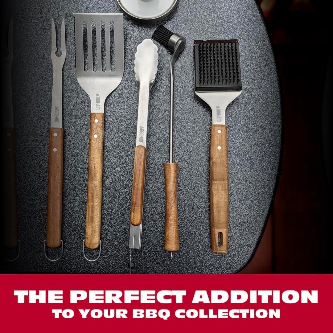 Brocha de Basting BBQ-AID de Silicona con Mango de Madera