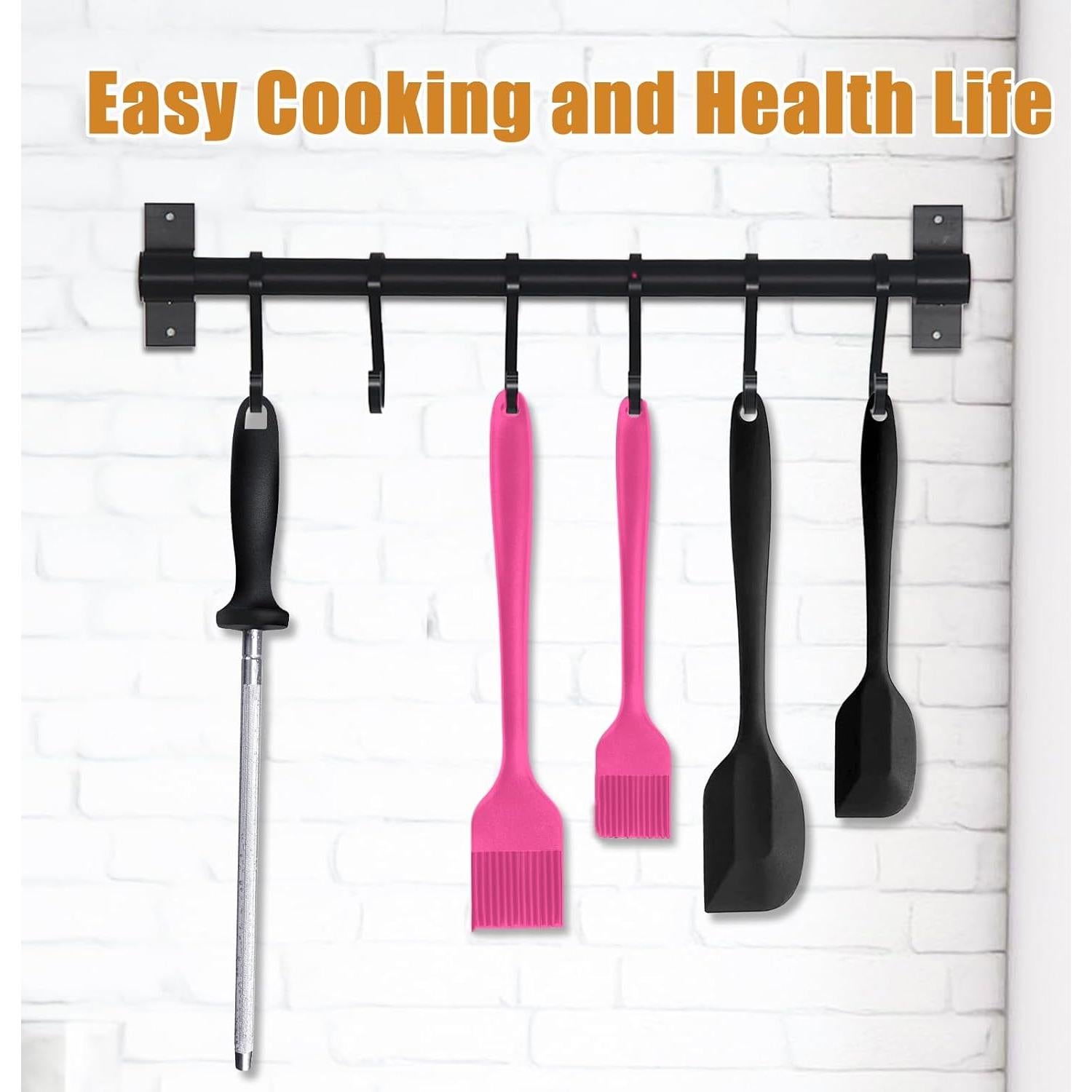 Brocha de Silicona KitsKap 2 Pcs para BBQ y Hornear Rosa