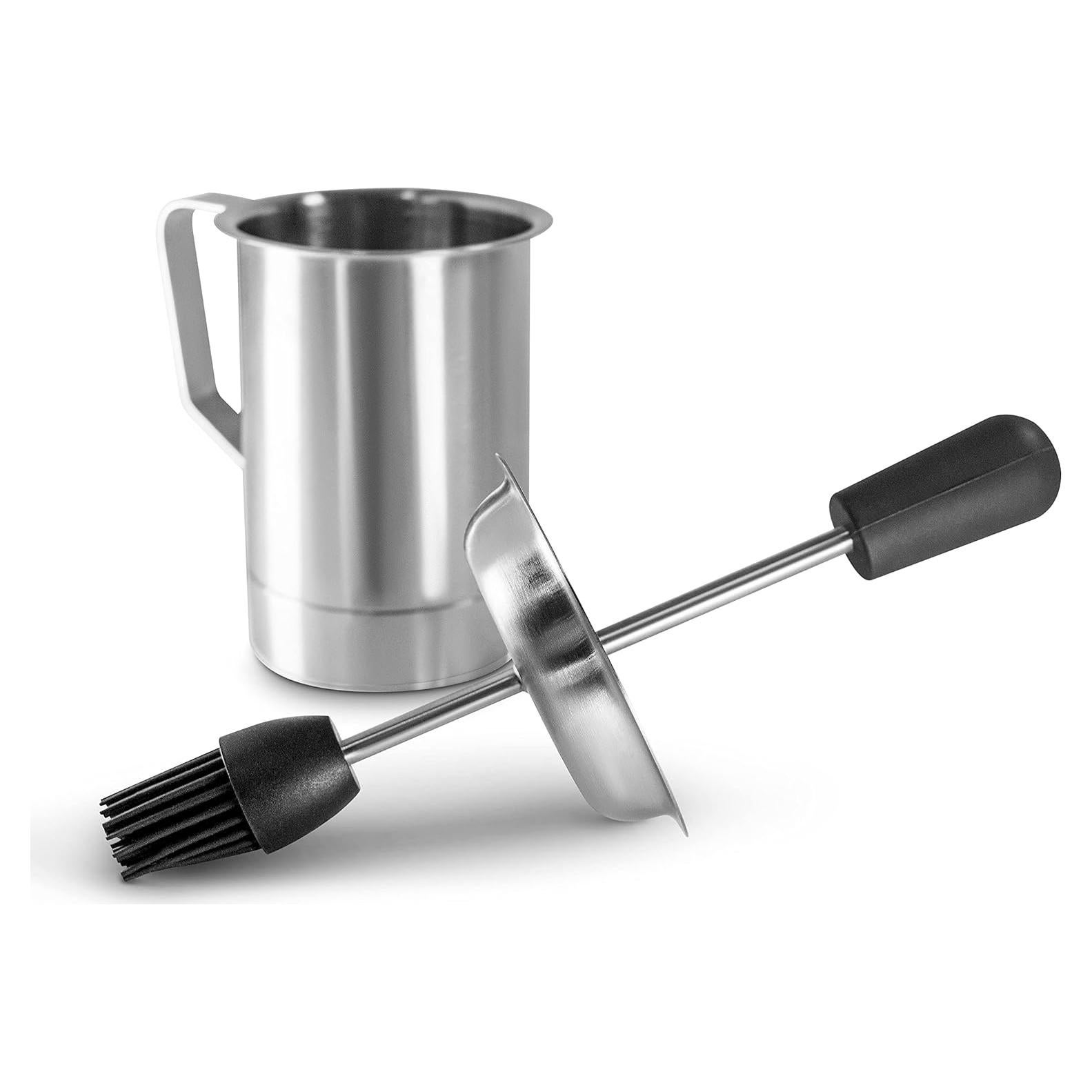 Conjunto Olla de Salsa y Brocha Baster Bellemain 16 oz