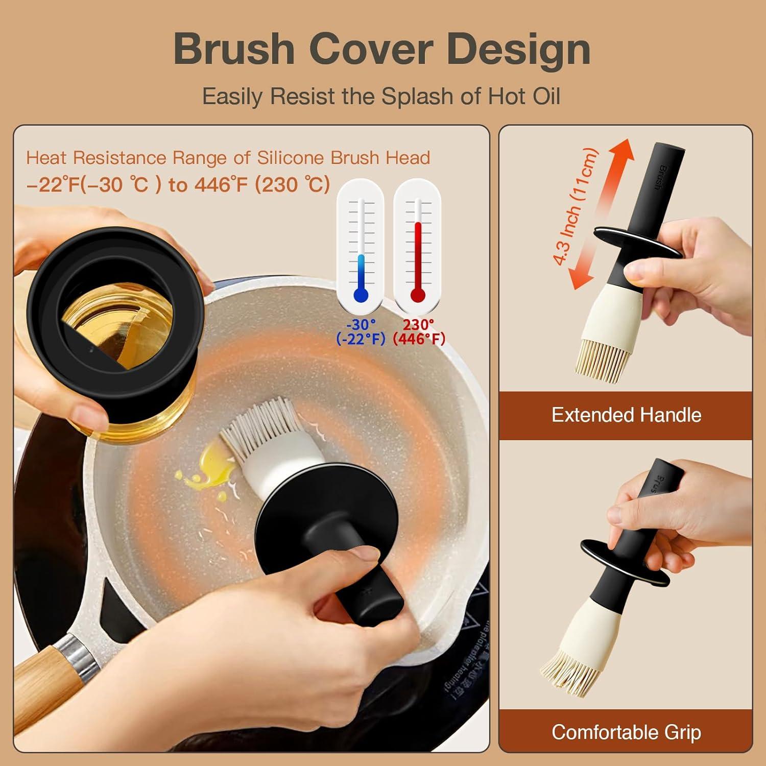 Dispensador de Aceite YARRAMATE 300ml con Brocha Silicona