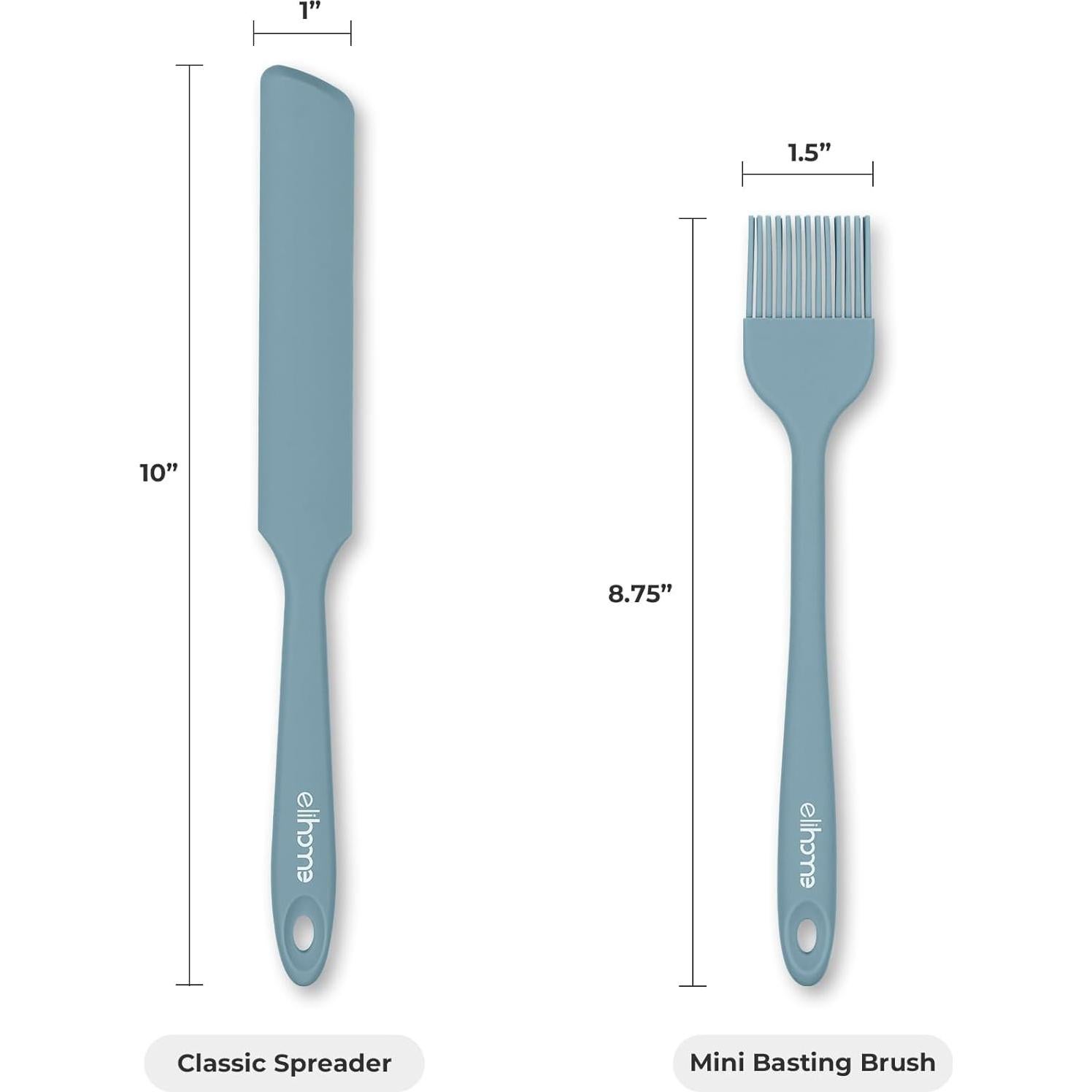 Brocha de Silicona para Basting Elihome 22.2 cm Resistente al Calor