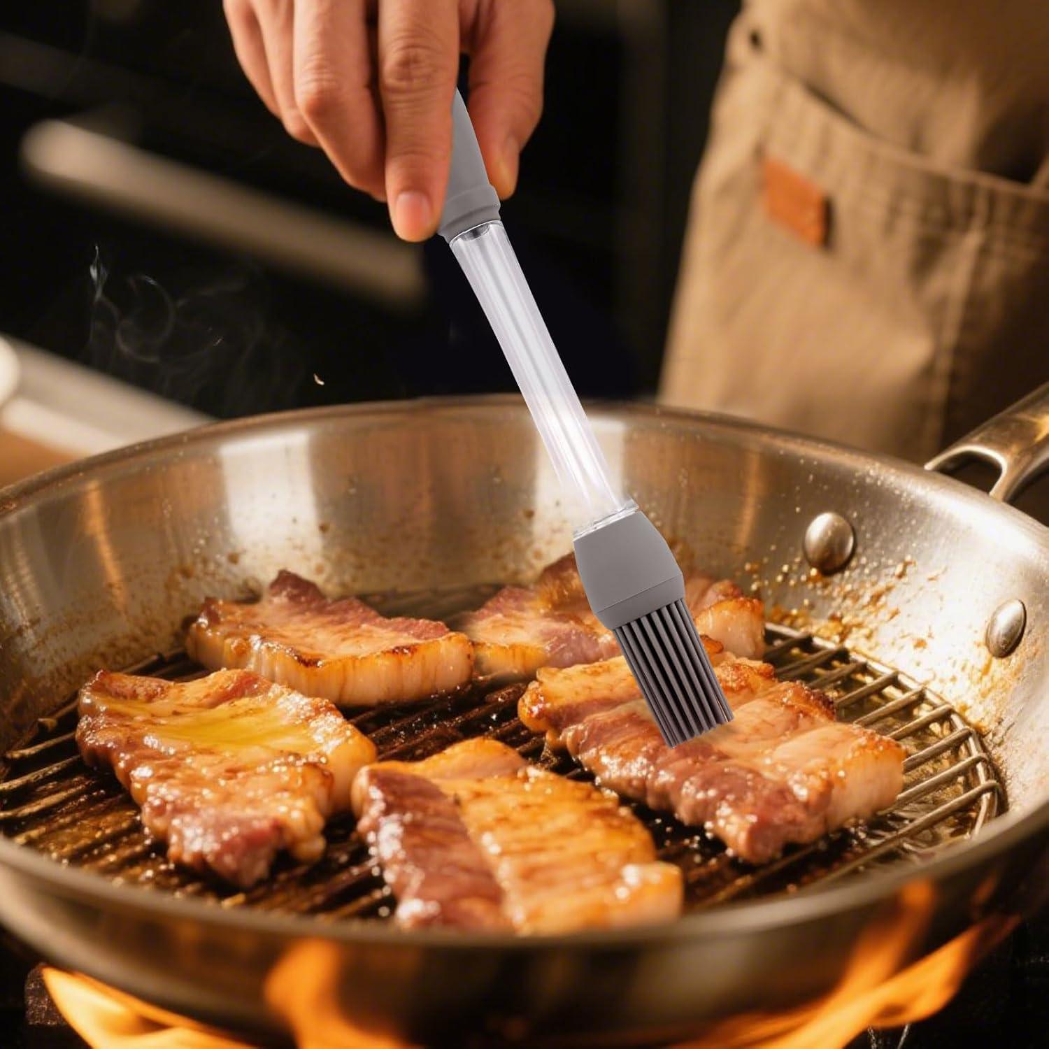 Set de 3 Brochas de Silicona para Aceite BOXOB 23x2.5cm