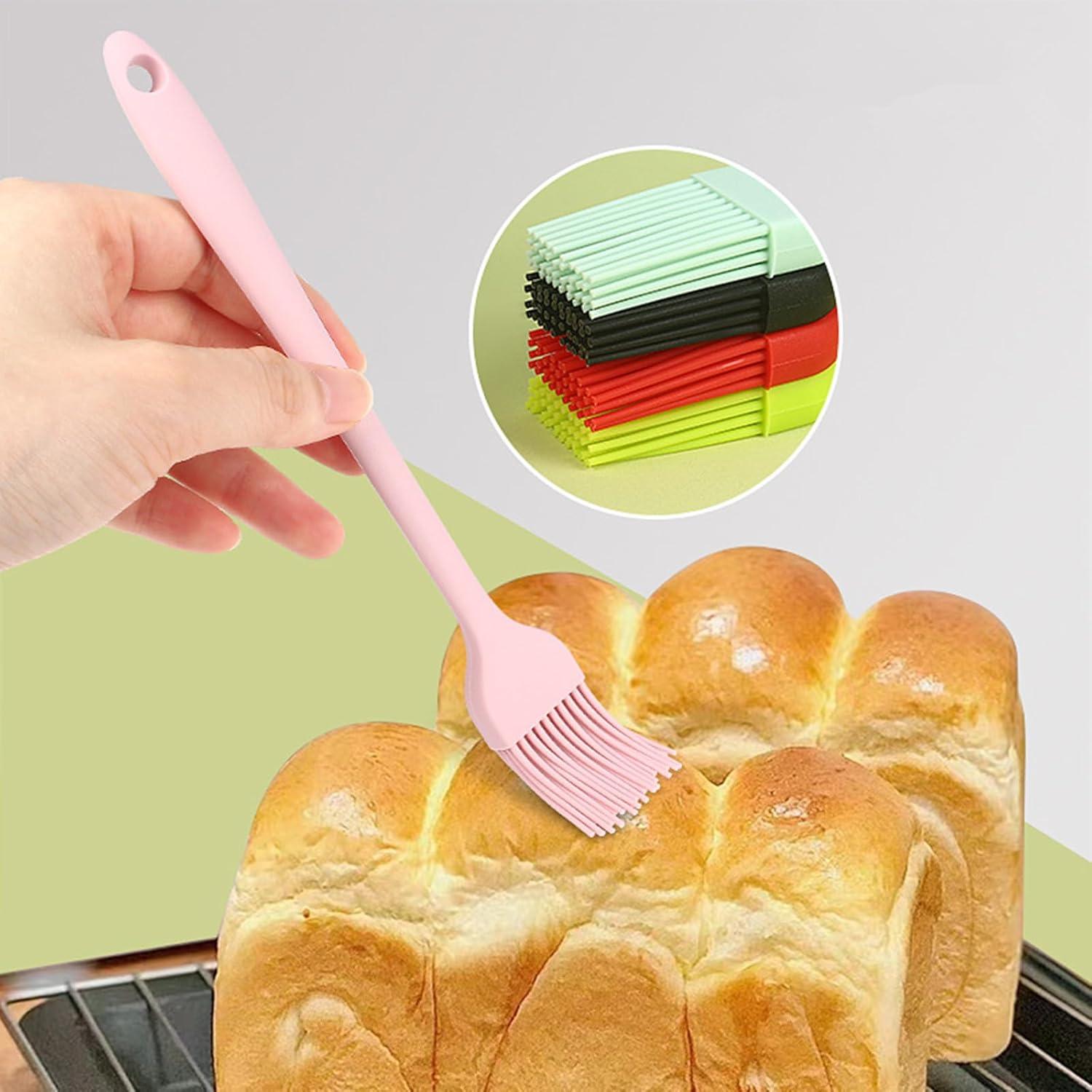 Juego de 6 Brochas de Silicona Genérico Resistentes al Calor 19cm