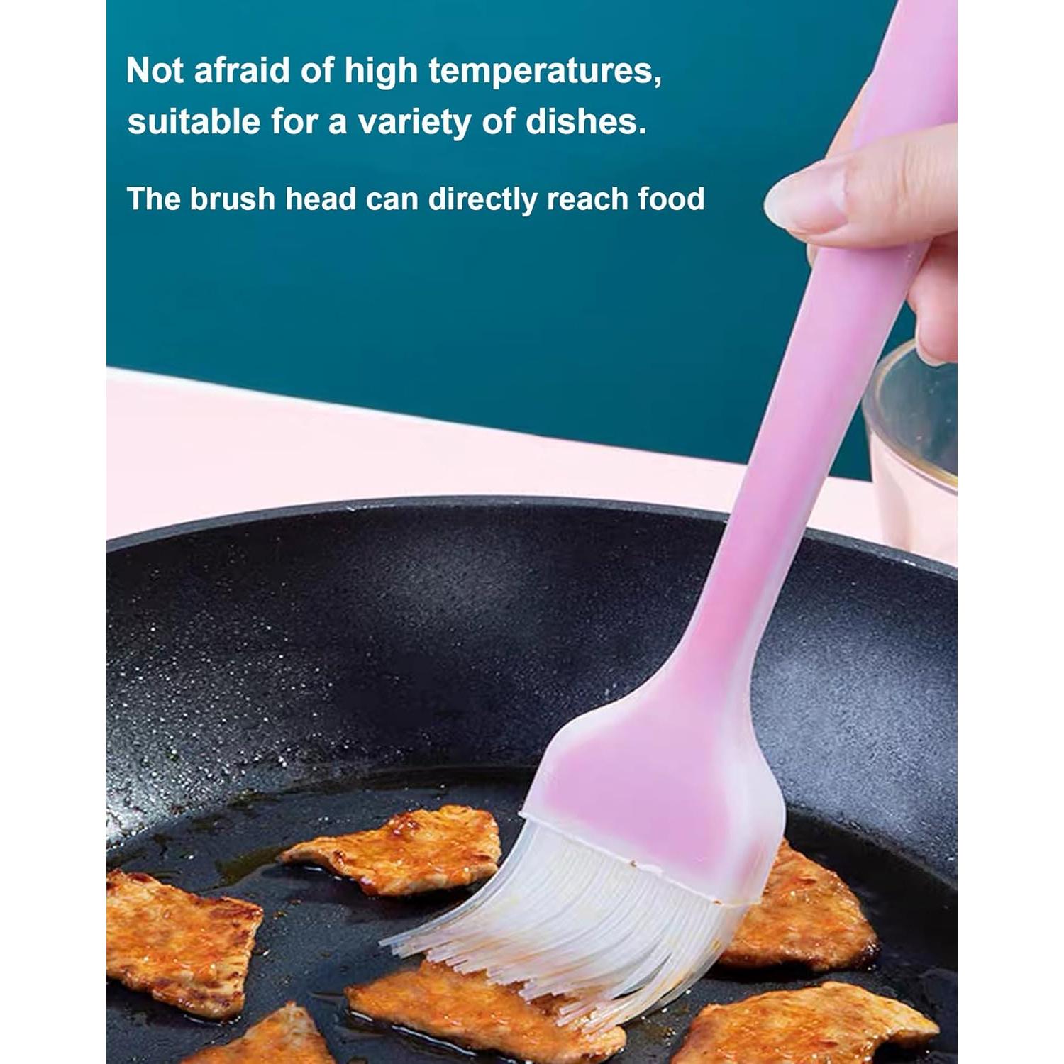 Brochas de Silicona Konilaomu 2PCS 25.4 y 20.3 cm Resistentes al Calor