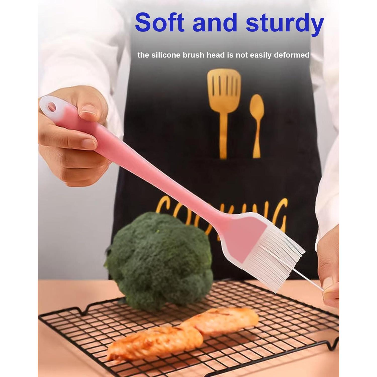 Brochas de Silicona Konilaomu 2PCS 25.4 y 20.3 cm Resistentes al Calor