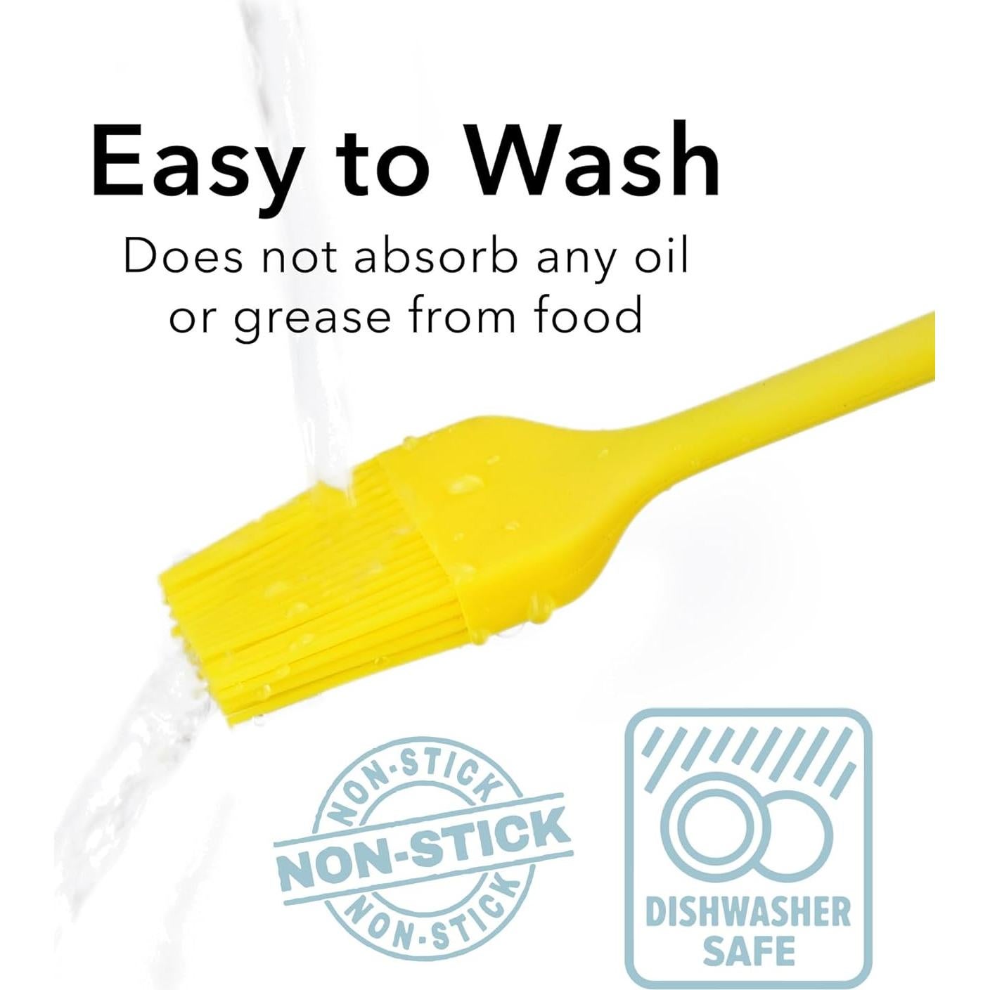 Set de 4 Brochas de Silicona Arora Resistentes al Calor