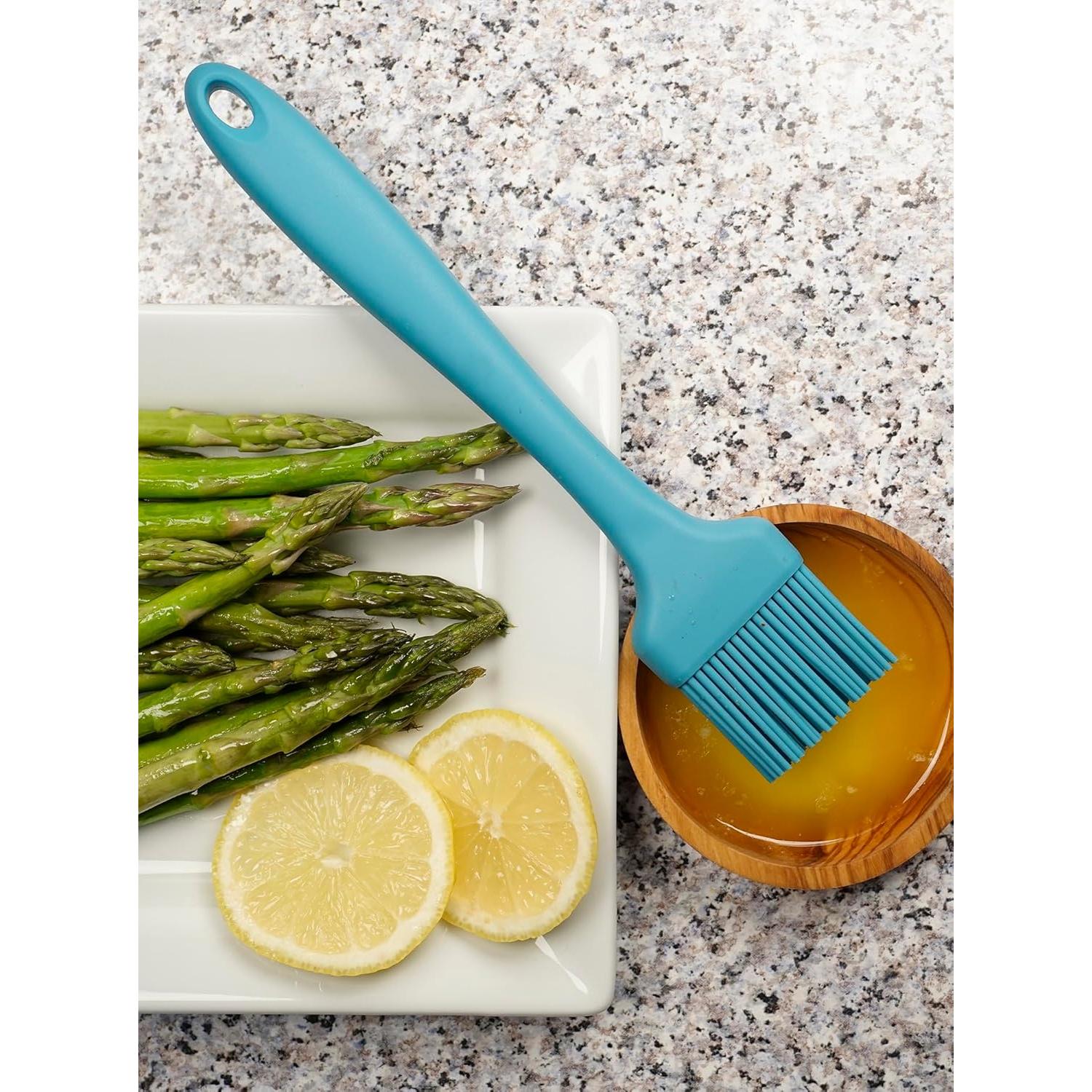 Brocha de Silicona RSVP International Turquesa 22 cm Resistente al Calor