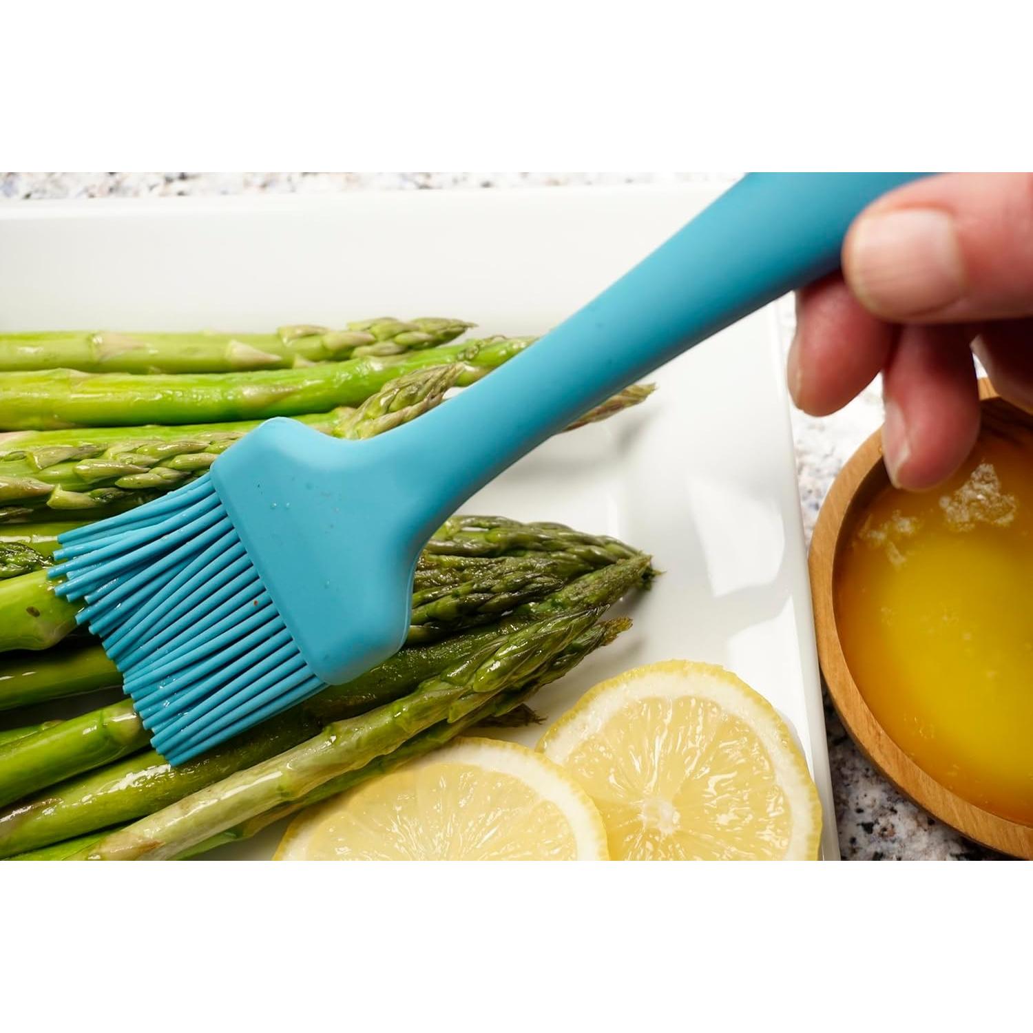 Brocha de Silicona RSVP International Turquesa 22 cm Resistente al Calor