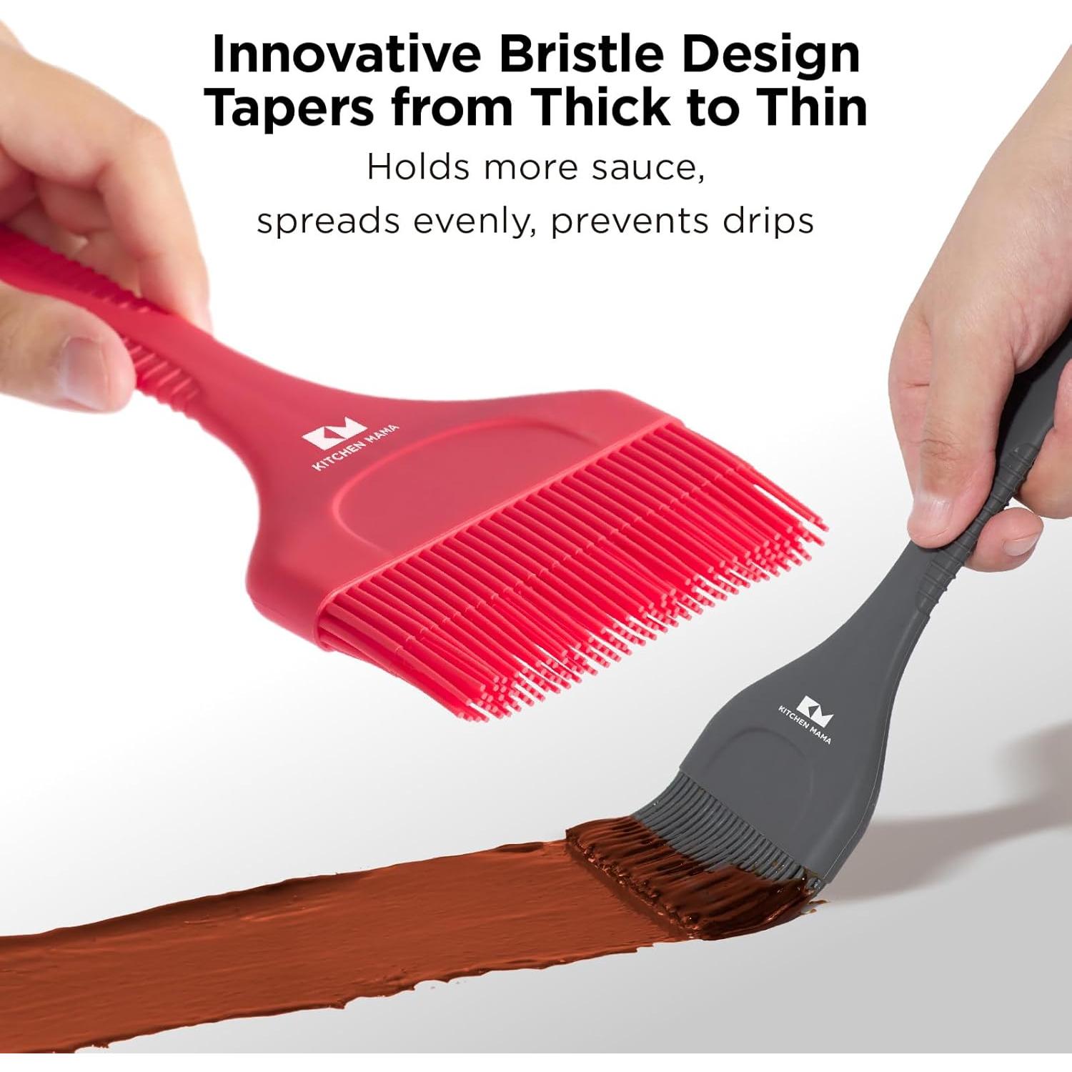 Juego de Brochas de Silicona Kitchen Mama Platinum - 6 Piezas