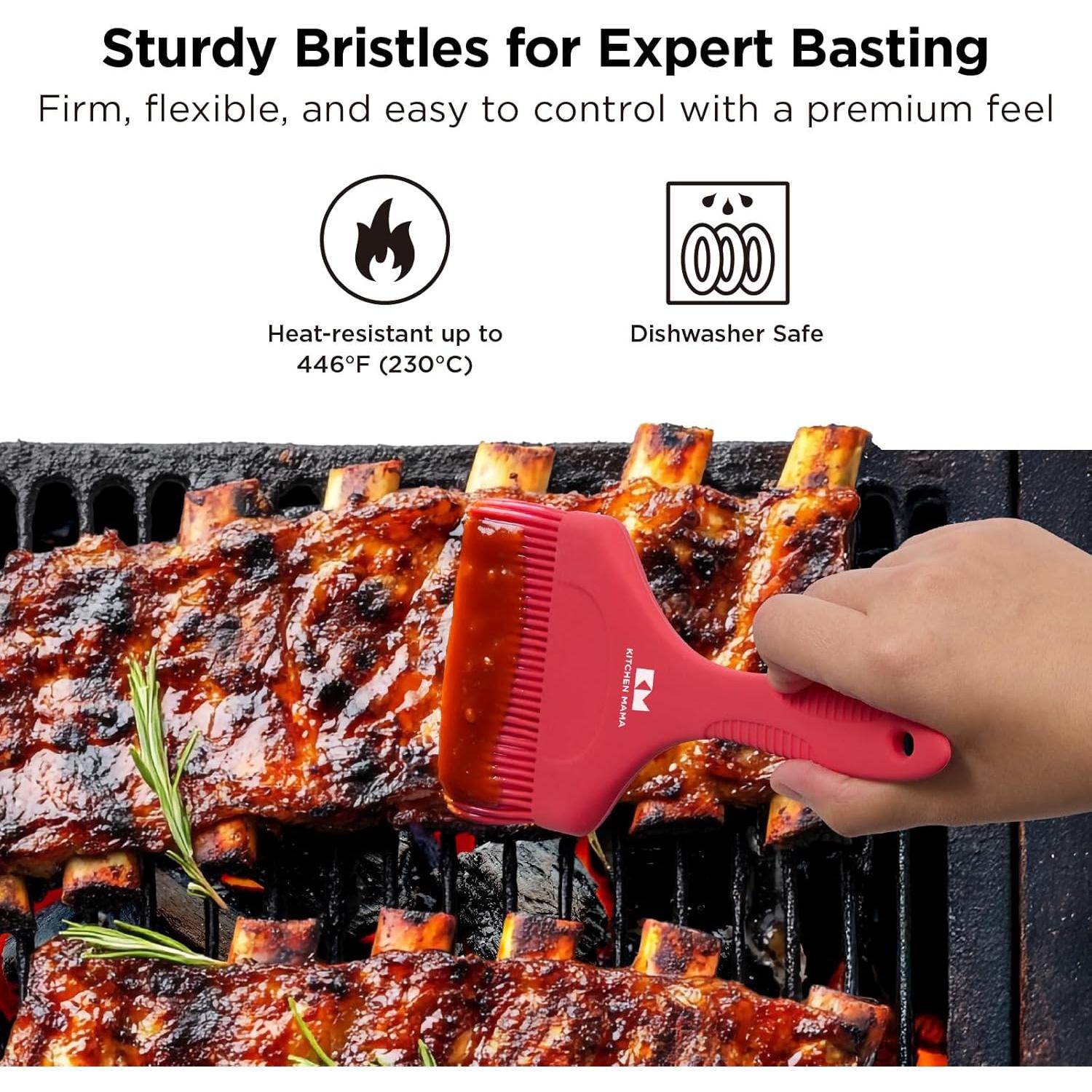 Juego de Brochas de Silicona Kitchen Mama Platinum - 6 Piezas