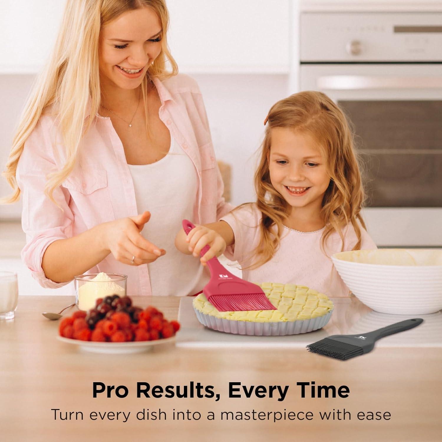 Juego de Brochas de Silicona Kitchen Mama Platinum - 6 Piezas