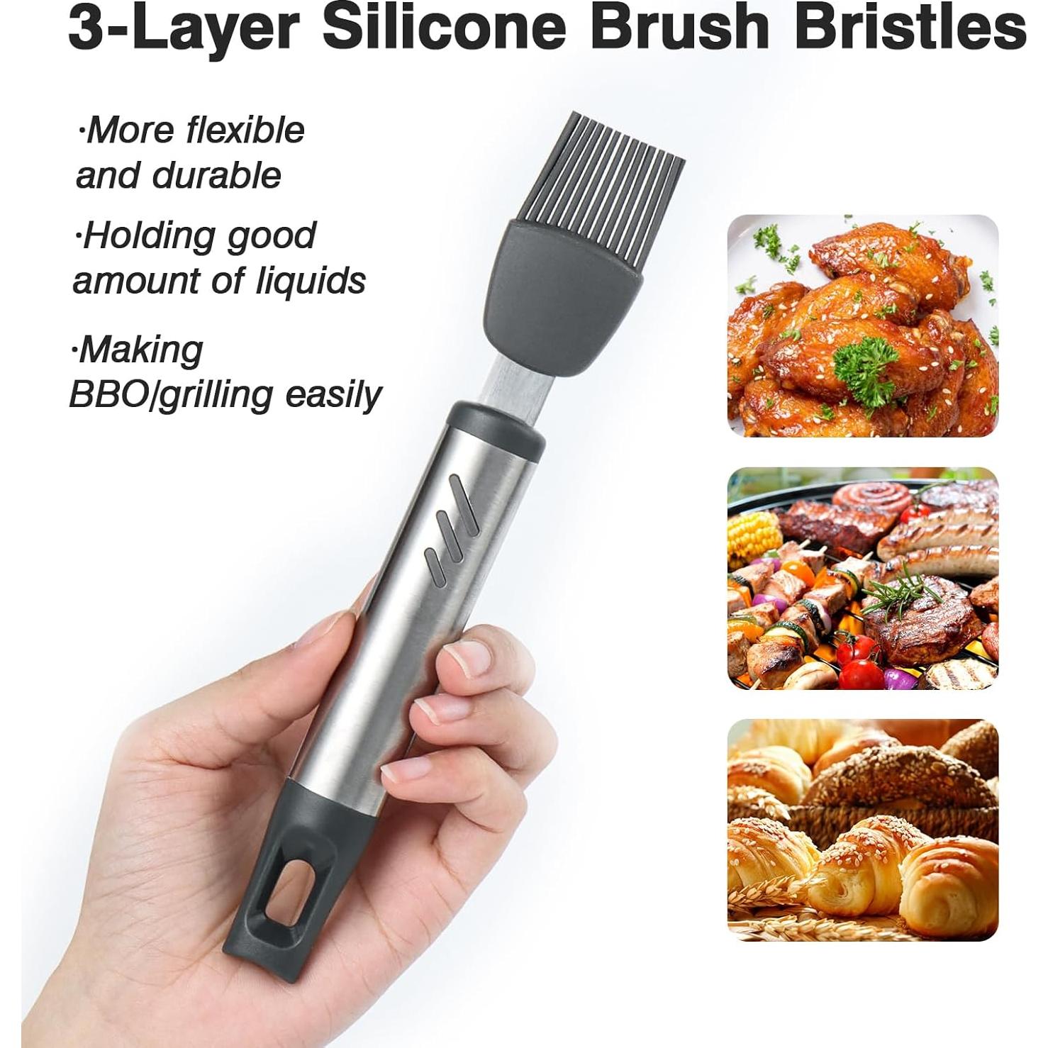 Brocha de Silicona Lebabo 19.5 cm Resistente al Calor