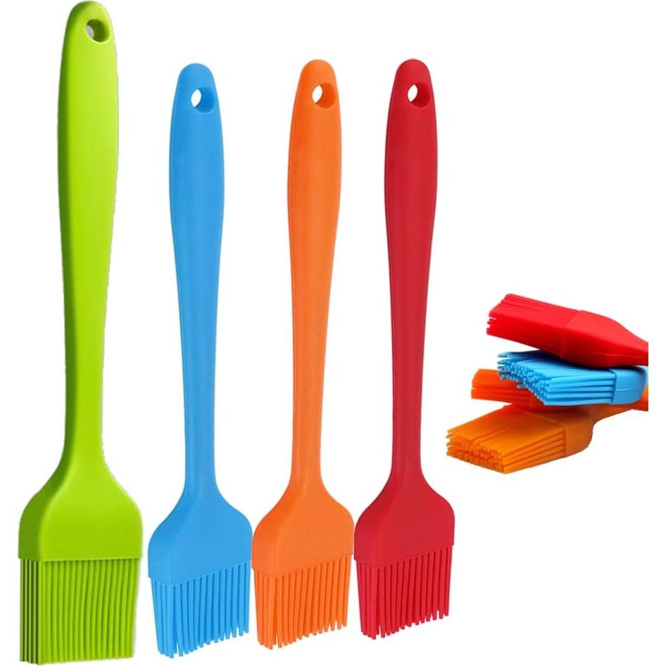 Set de 4 Brochas de Silicona iPstyle para Hornear y BBQ