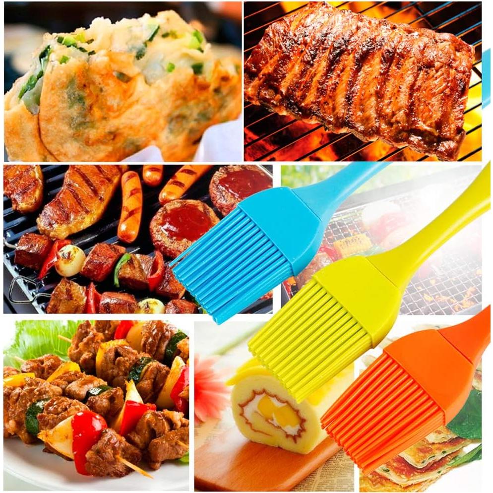 Set de 4 Brochas de Silicona iPstyle para Hornear y BBQ