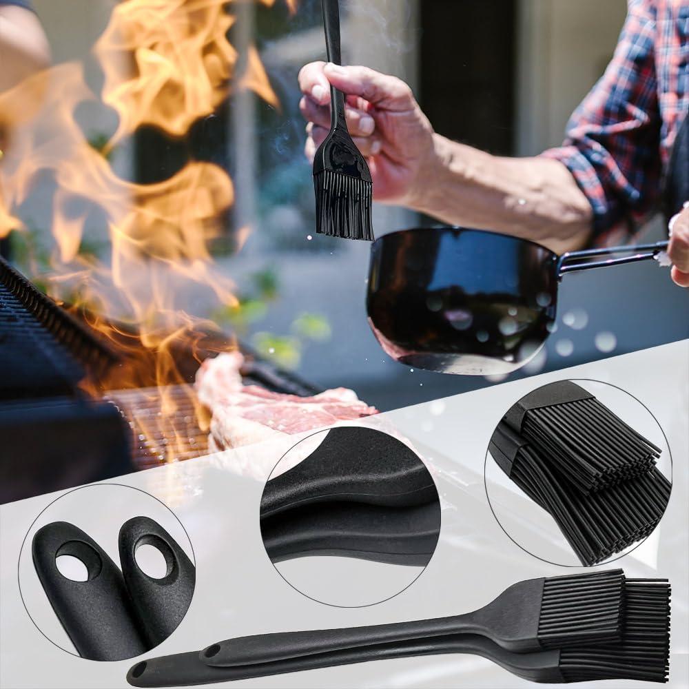 Paquete de 4 Pinceles de Cocina Qoaimu - Silicona y Jabalí