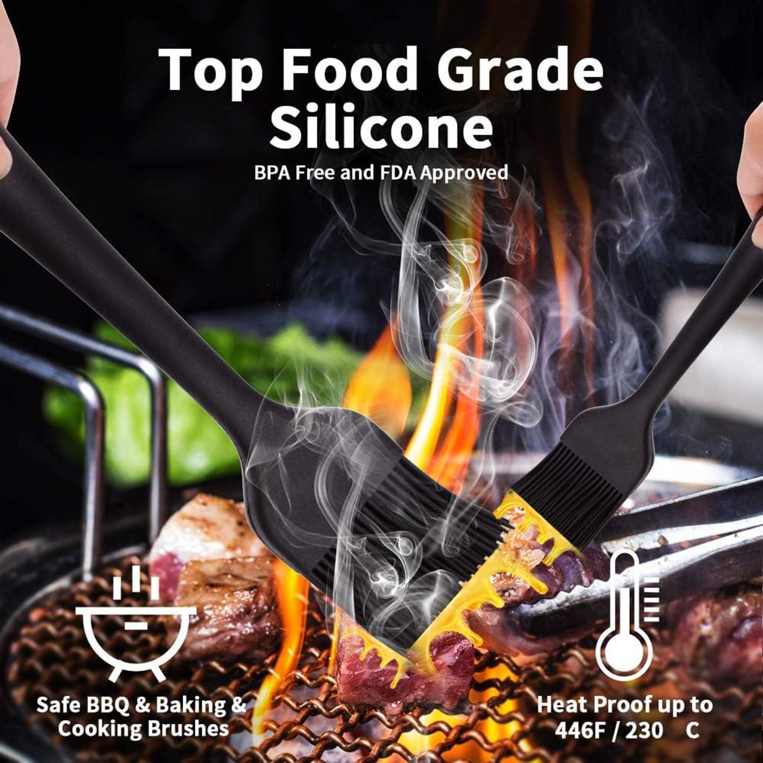 Juego de 4 Brochas de Silicona SUZLFTDZSW - Cocina BBQ y Pastelería