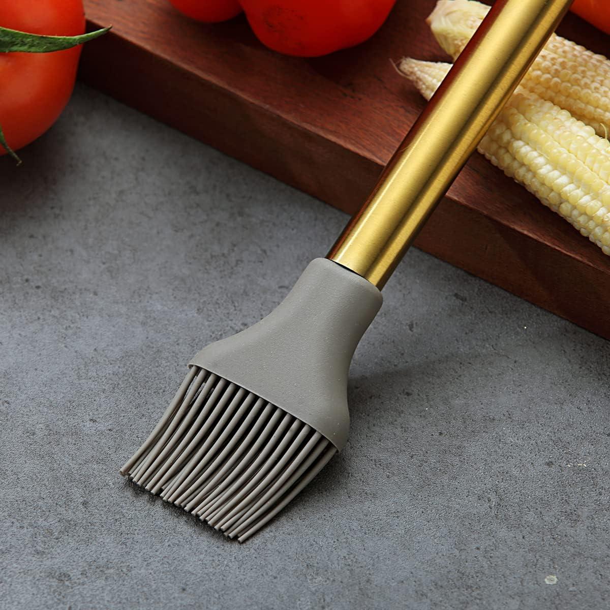 Brocha de Silicona Antiadherente Berglander con Mango Dorado