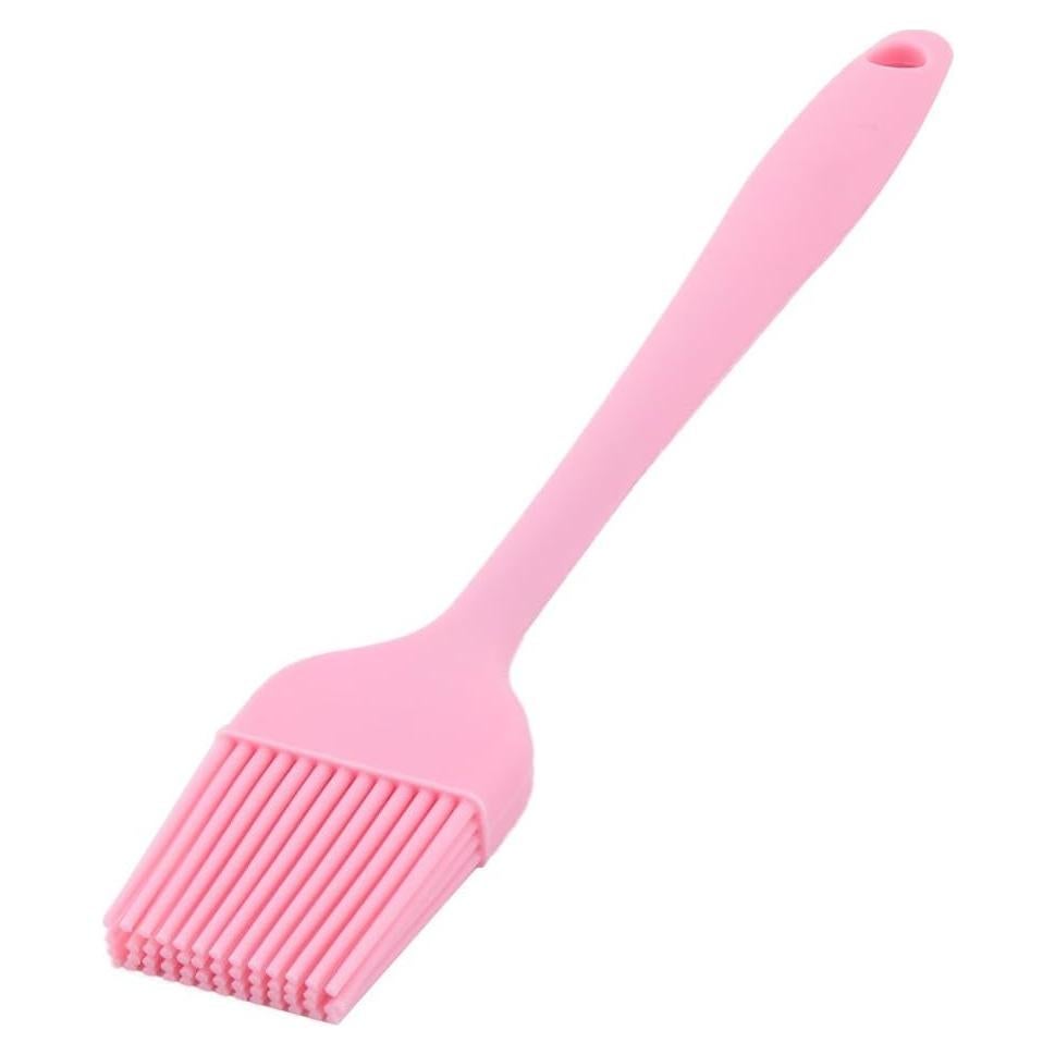 Pincel de Pastelería Silicona uxcell Rosa 21x3.5cm