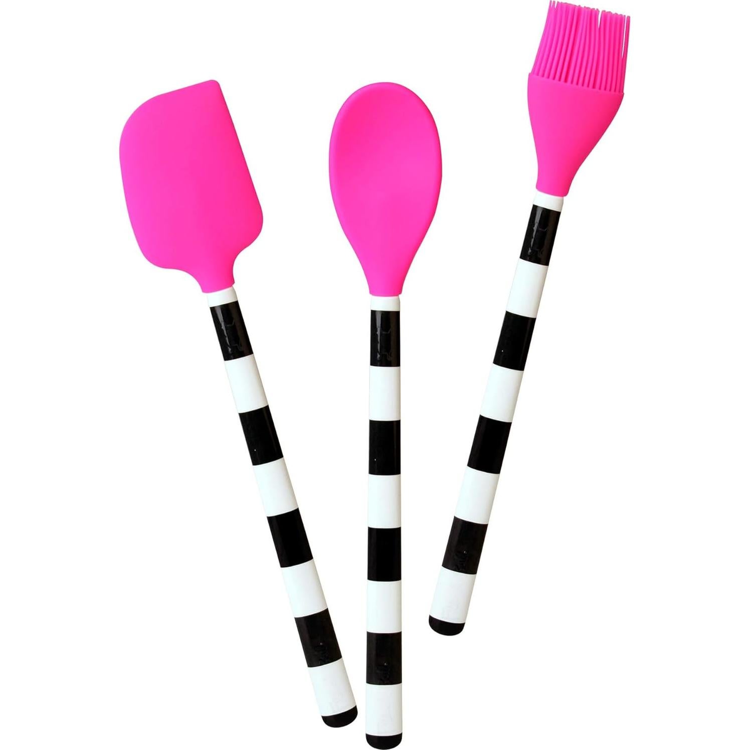 Pincel de Cocina Rosa French Bull de Melamina y Silicona