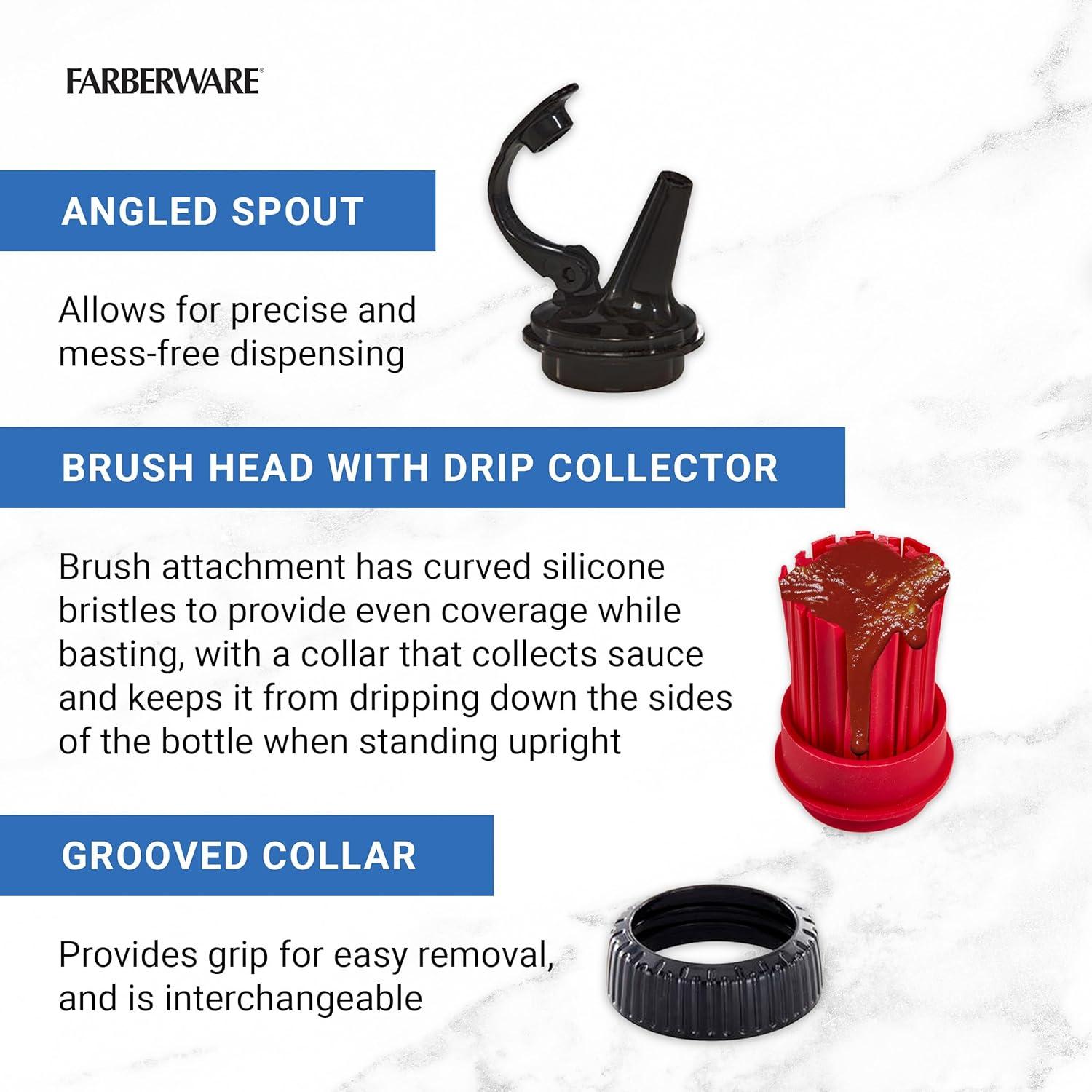 Juego de Brochas y Botellas Squeeze BBQ Farberware 20.32cm