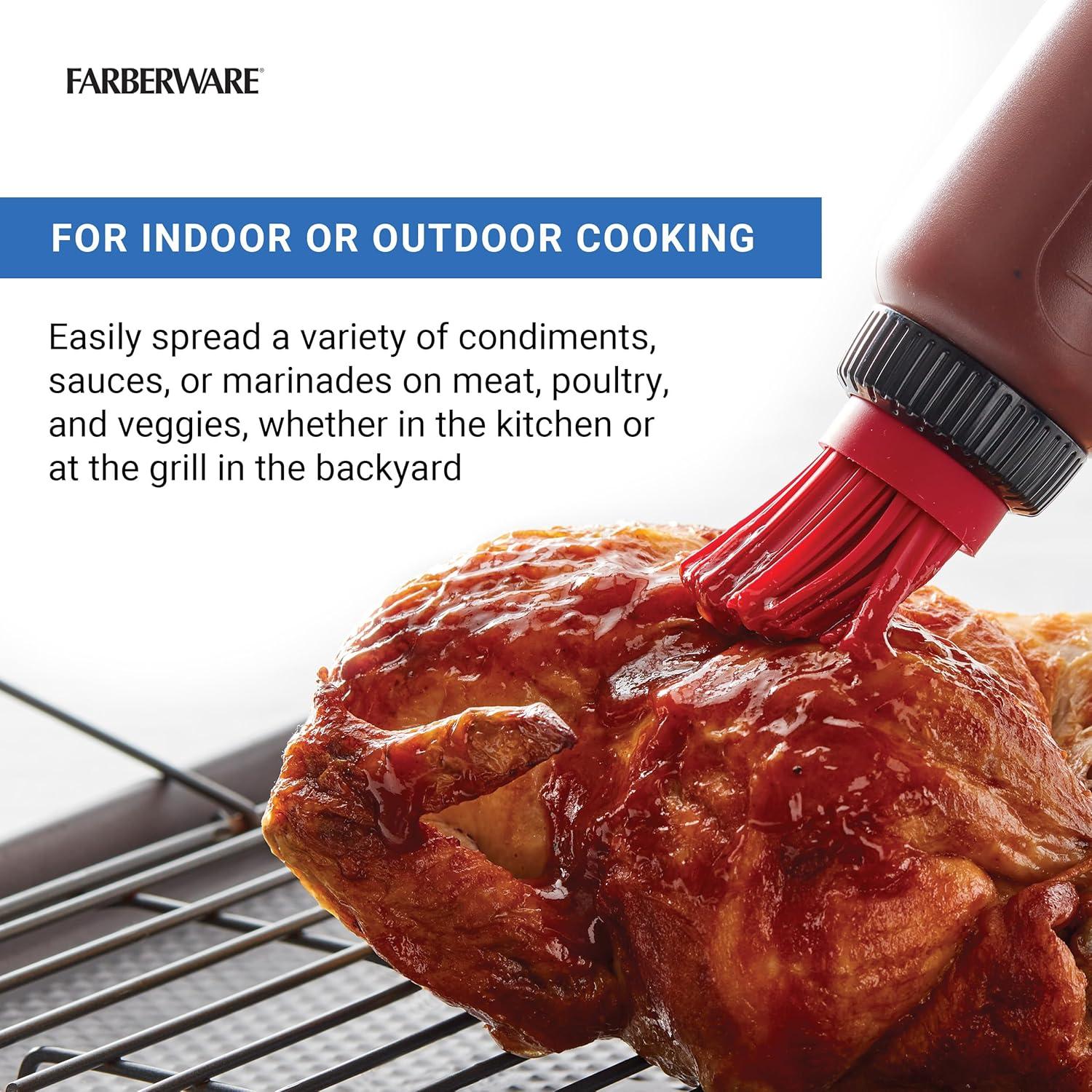 Juego de Brochas y Botellas Squeeze BBQ Farberware 20.32cm