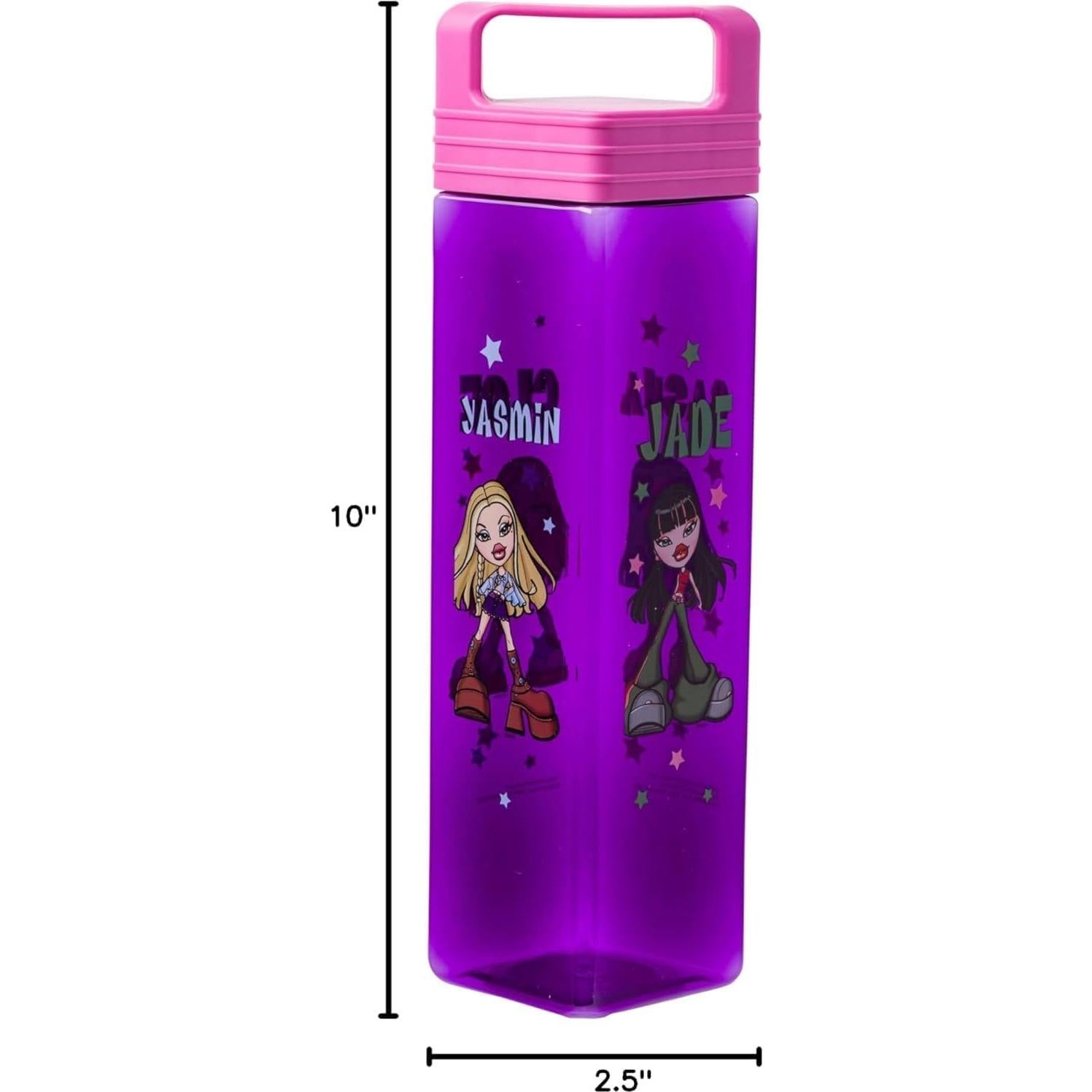 Botella de Agua Cuadrada Bratz Star Silver Buffalo 740 ml
