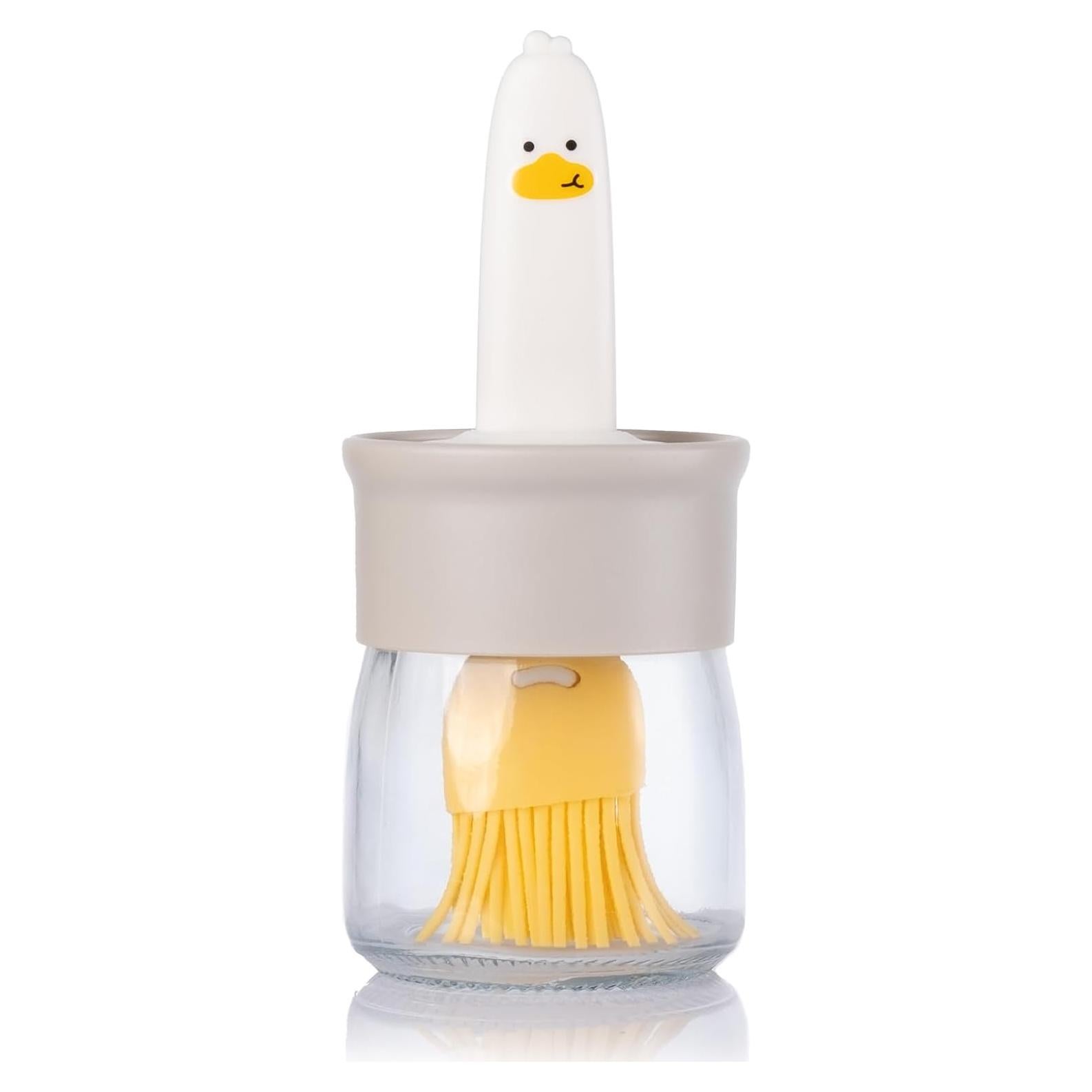 Botella dispensadora de aceite 200ml con brocha de silicona