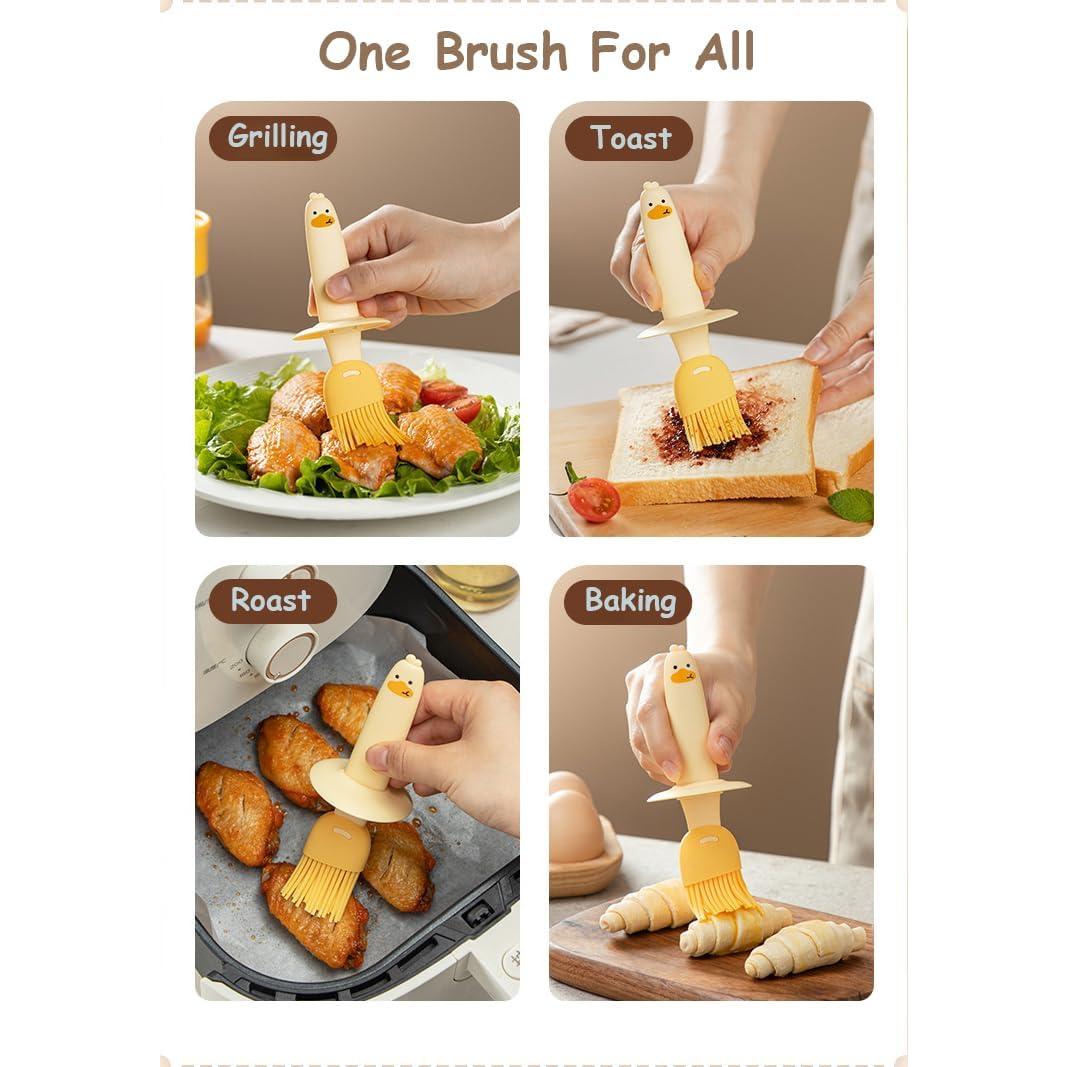 Botella dispensadora de aceite 200ml con brocha de silicona