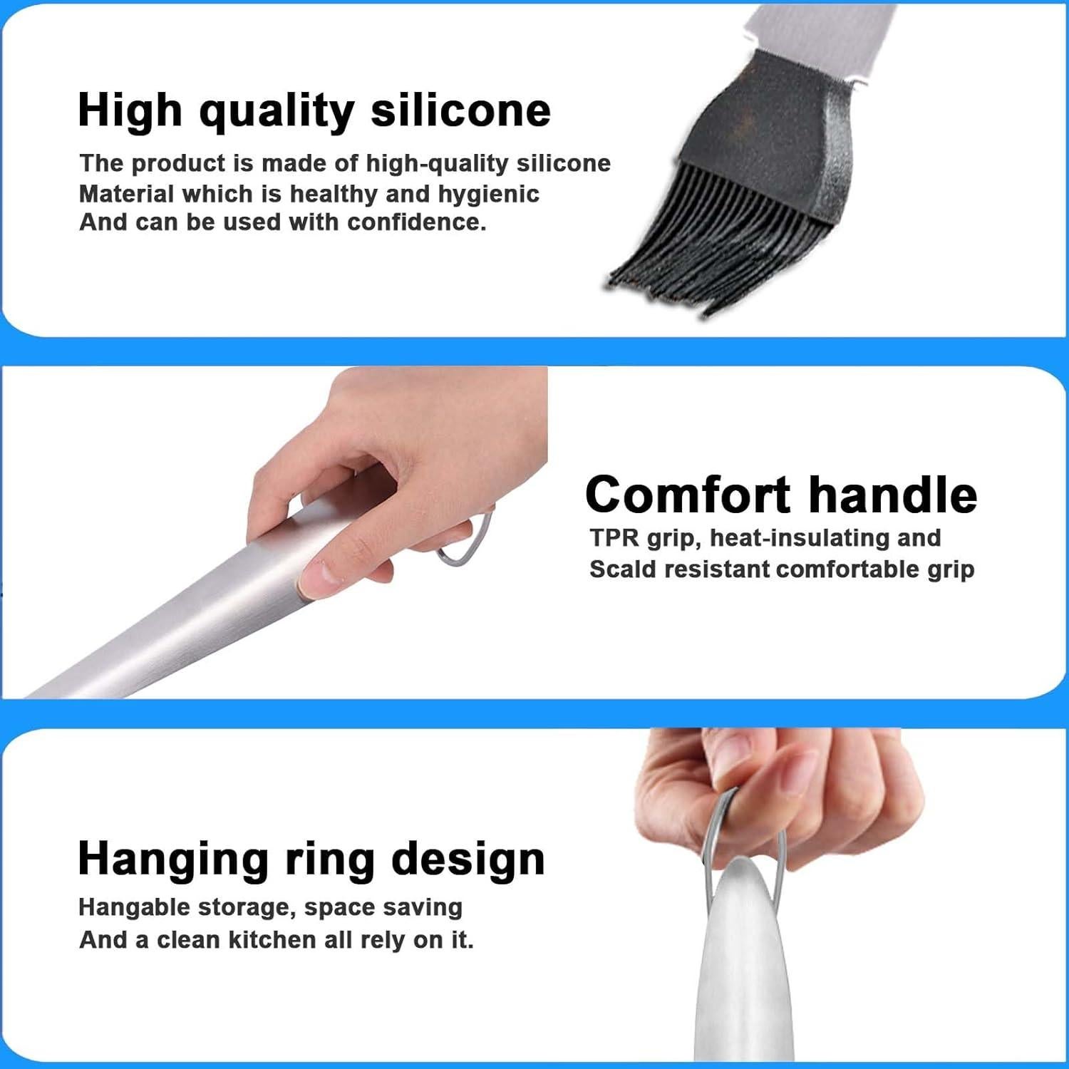 Brocha de Basting OUKENS 44.96 cm Acero Inoxidable Silicona