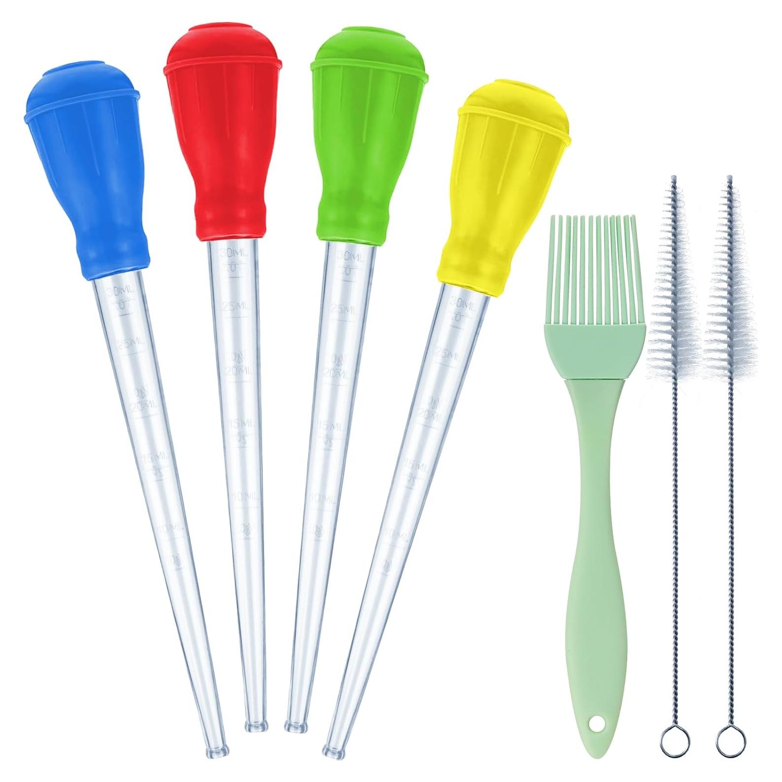 Set de Jeringas para Pavo Boao 7 Piezas con Brocha y Cepillos