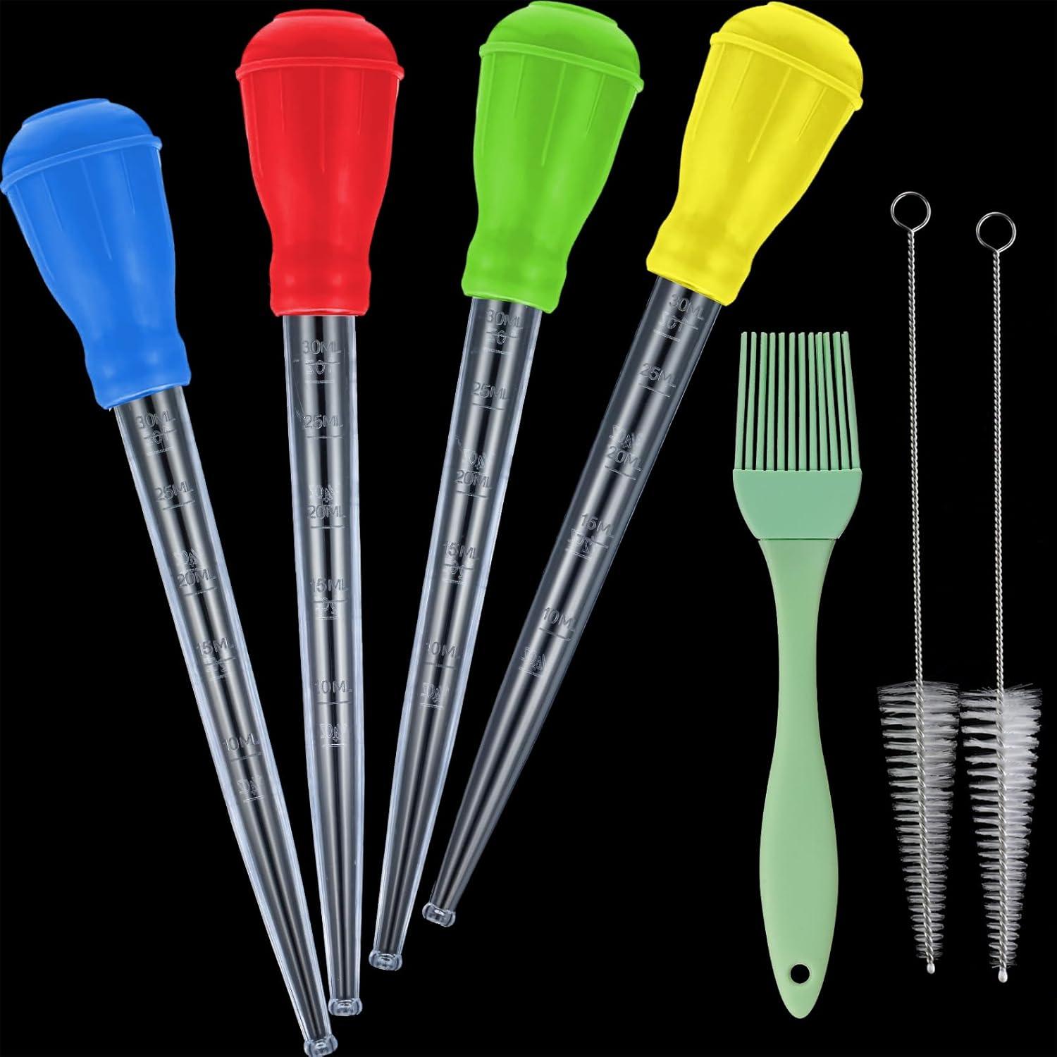 Set de Jeringas para Pavo Boao 7 Piezas con Brocha y Cepillos