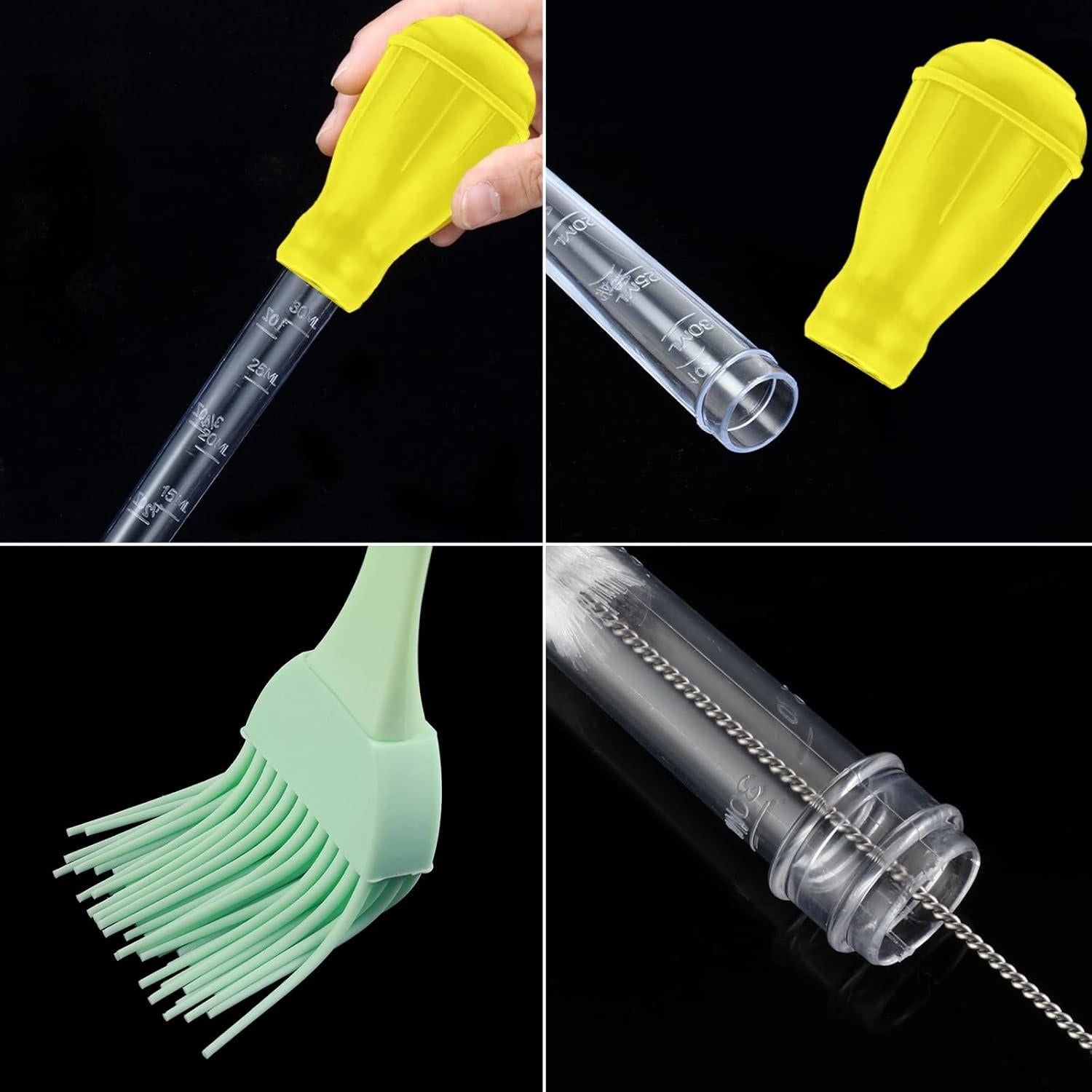 Set de Jeringas para Pavo Boao 7 Piezas con Brocha y Cepillos