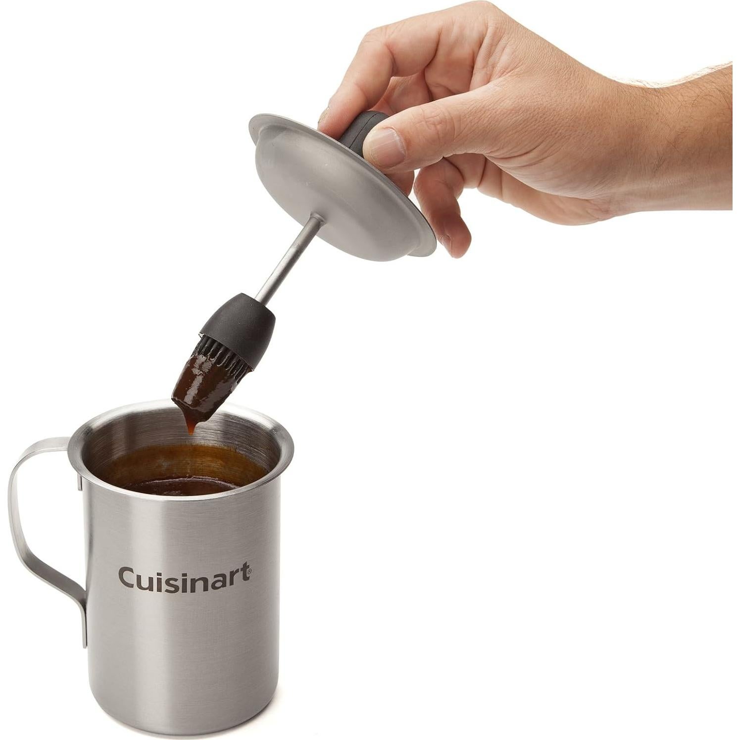 Juego de Olla para Salsa y Brocha Cuisinart 0.47L Acero Inoxidable