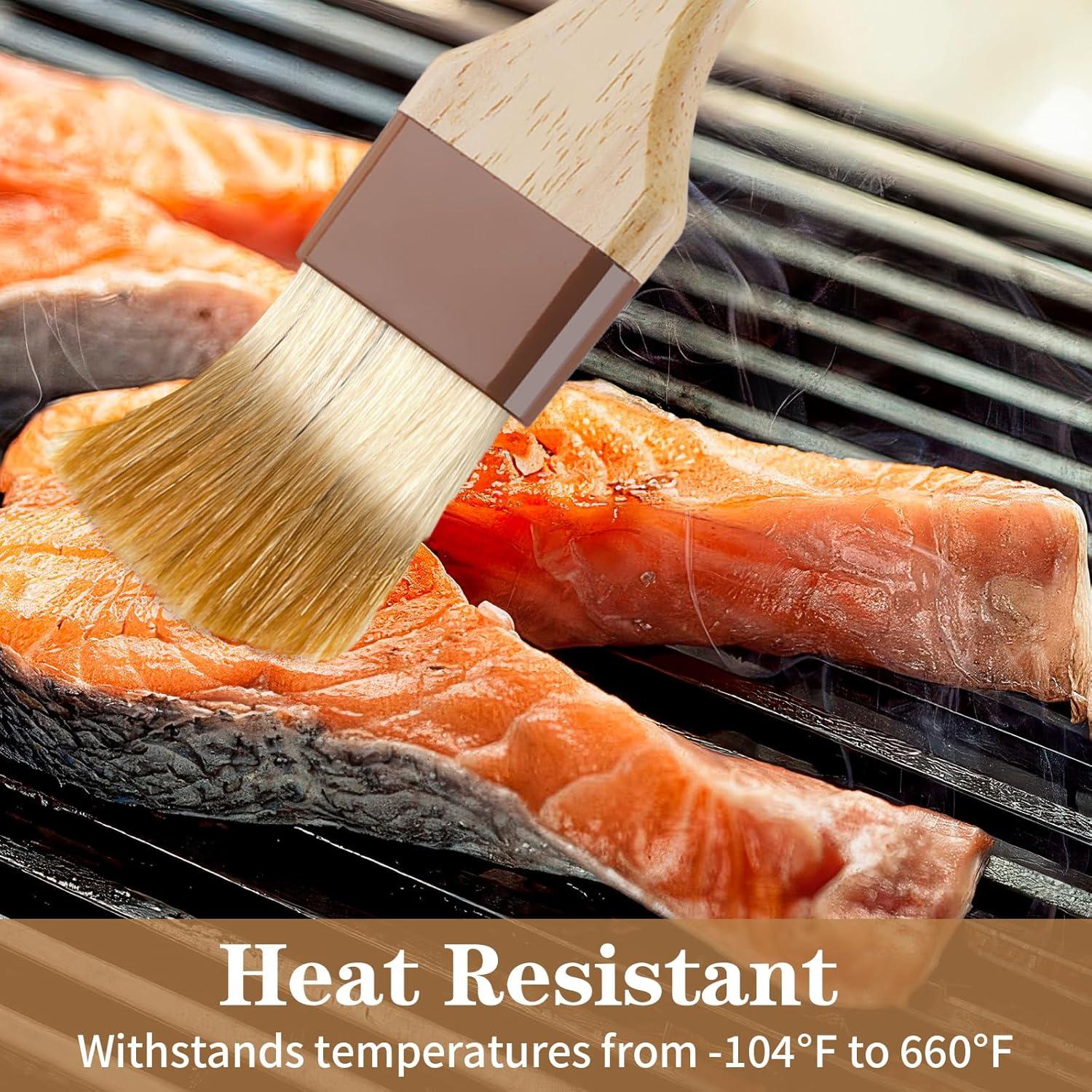 Set de 2 Brochas de Pastelería MOWPOG - Cerda Natural 2.54 y 3.81 cm