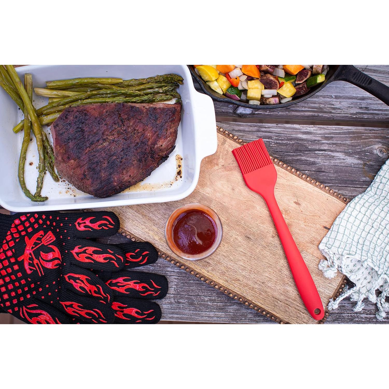 Kit de Accesorios para BBQ AMZ BBQ CLUB - Guantes, Garras y Brocha