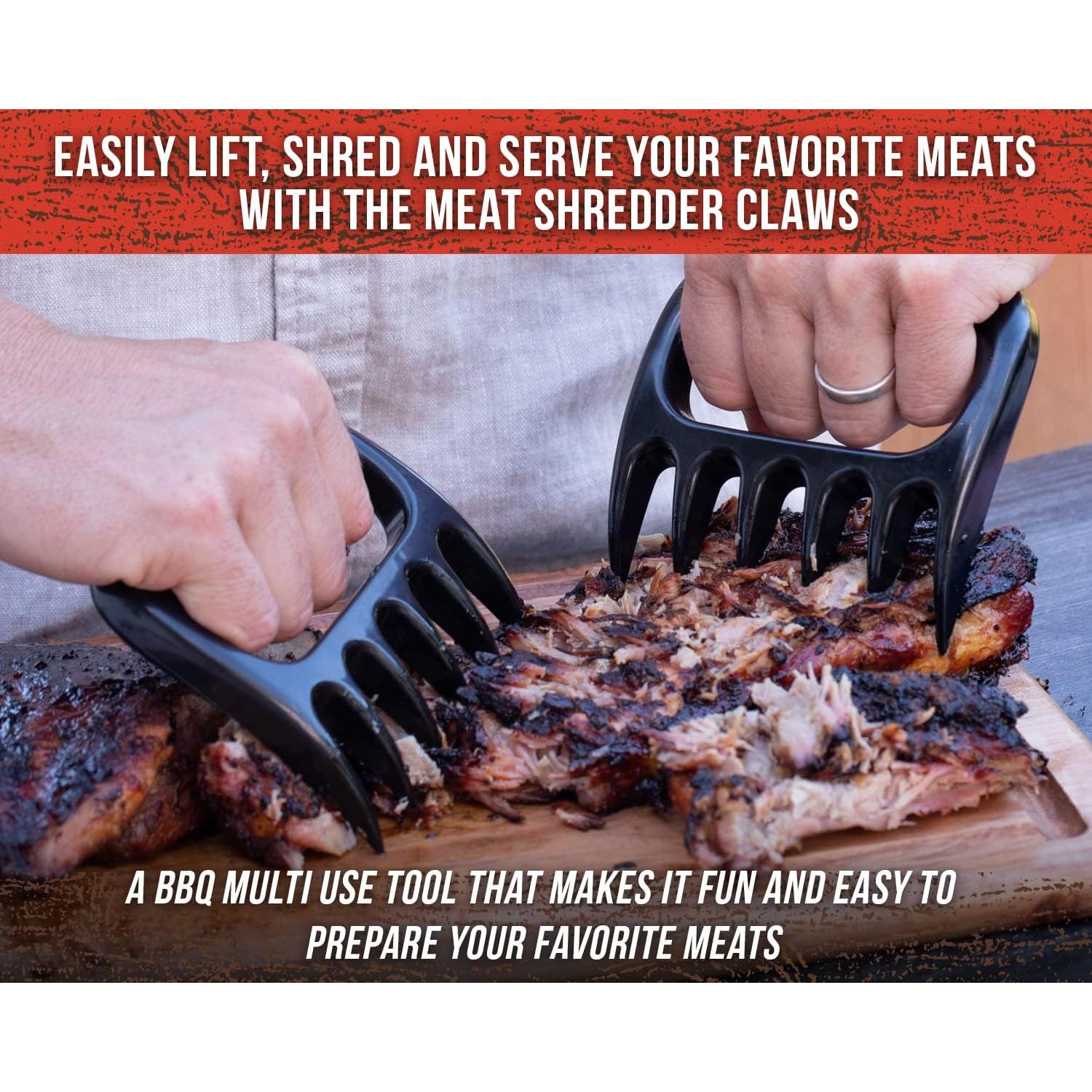 Kit de Accesorios para BBQ AMZ BBQ CLUB - Guantes, Garras y Brocha