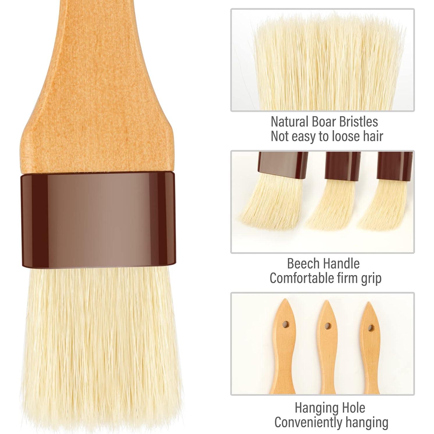 Brocha de Basting NXRACSH de Madera de Haya y Cerda de Jabalí