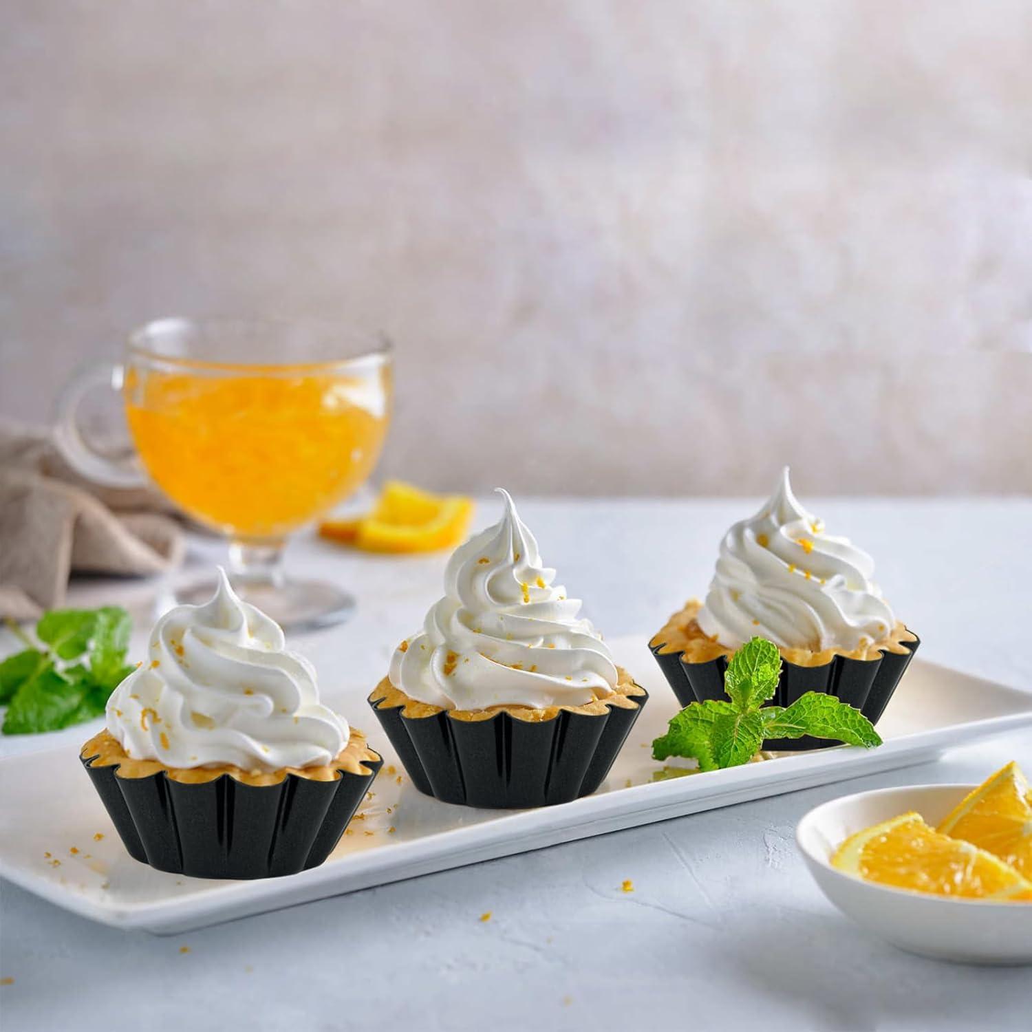 12 Moldes para Tartas de Huevo Urxirha 7.6 cm Antiadherentes