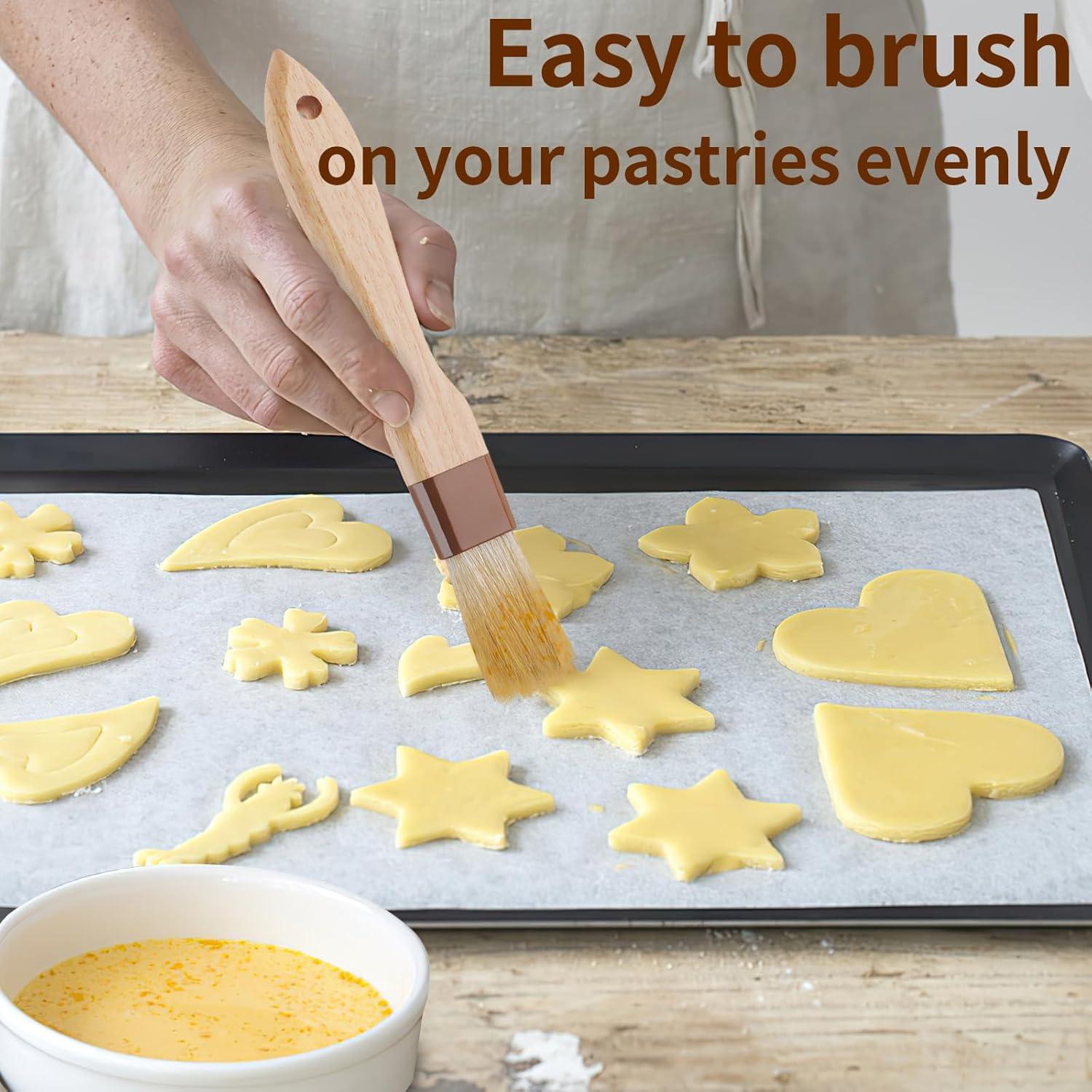 Set de 3 Brochas de Pastelería Yeestone - Cerdas Naturales