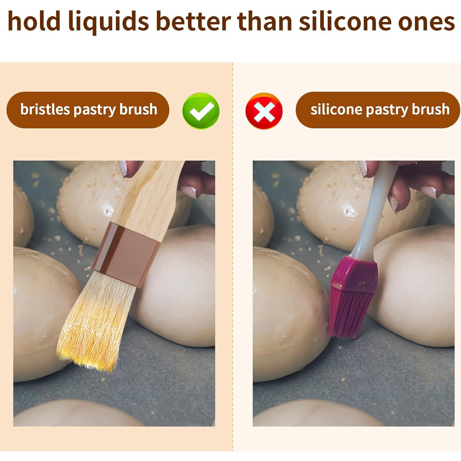 Set de 3 Brochas de Pastelería Yeestone - Cerdas Naturales