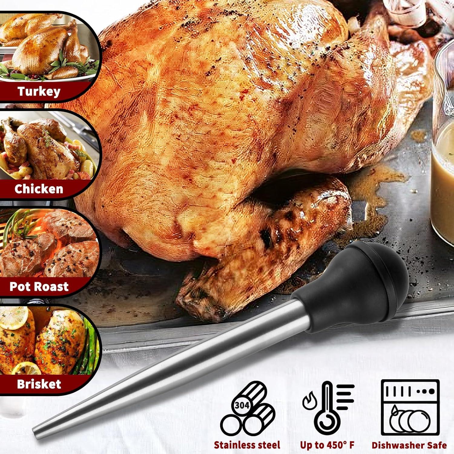 Jeringa para Pavo QPMR con 2 Agujas y Cepillo de Limpieza