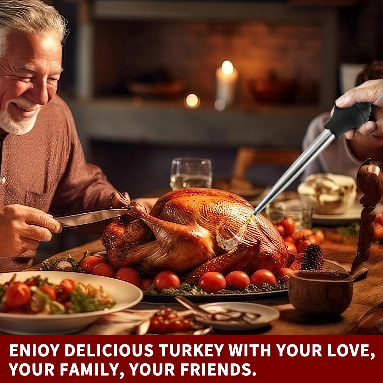 Jeringa para Pavo QPMR con 2 Agujas y Cepillo de Limpieza