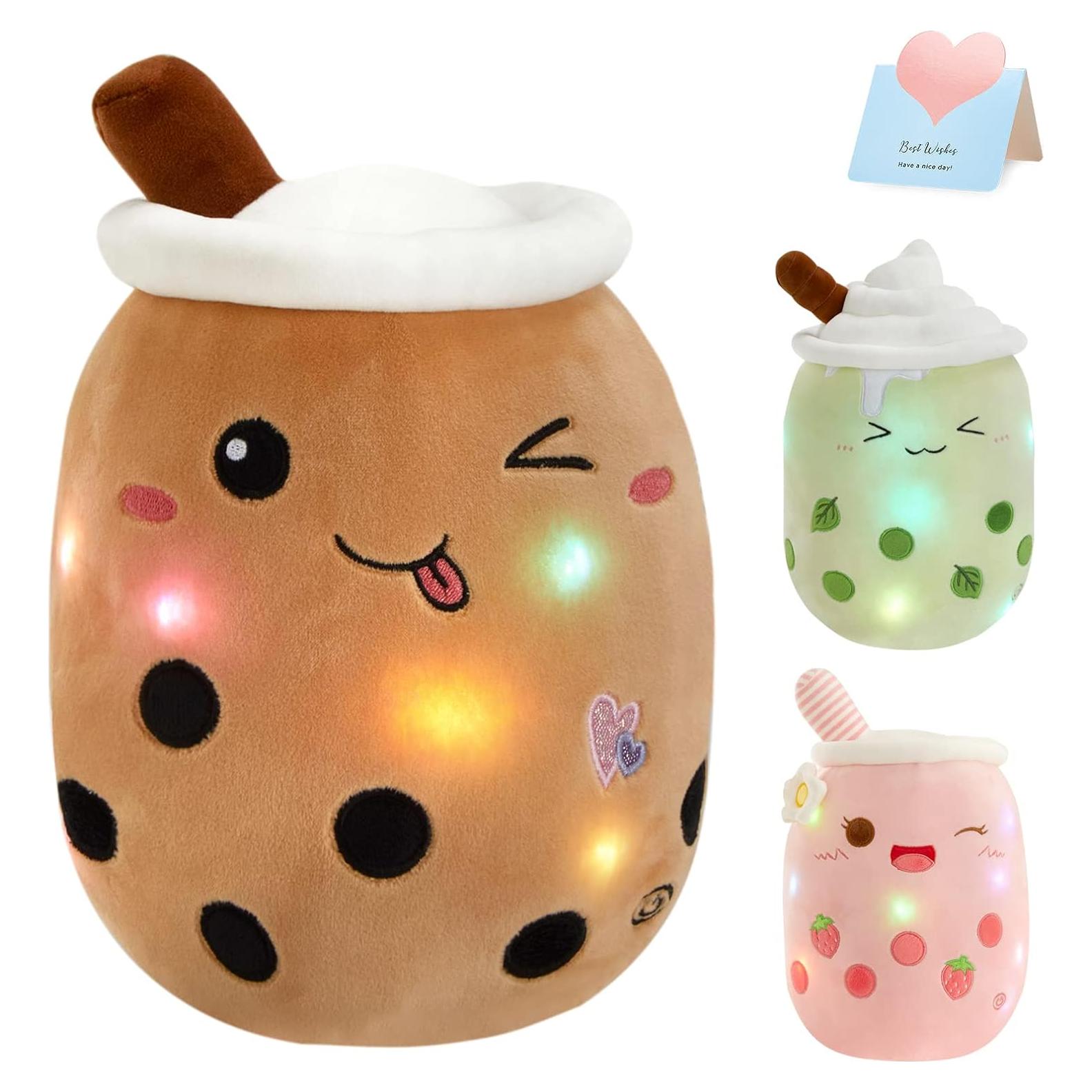 Almohada de Peluche Kawaii Athoinsu 25 cm con Luz LED