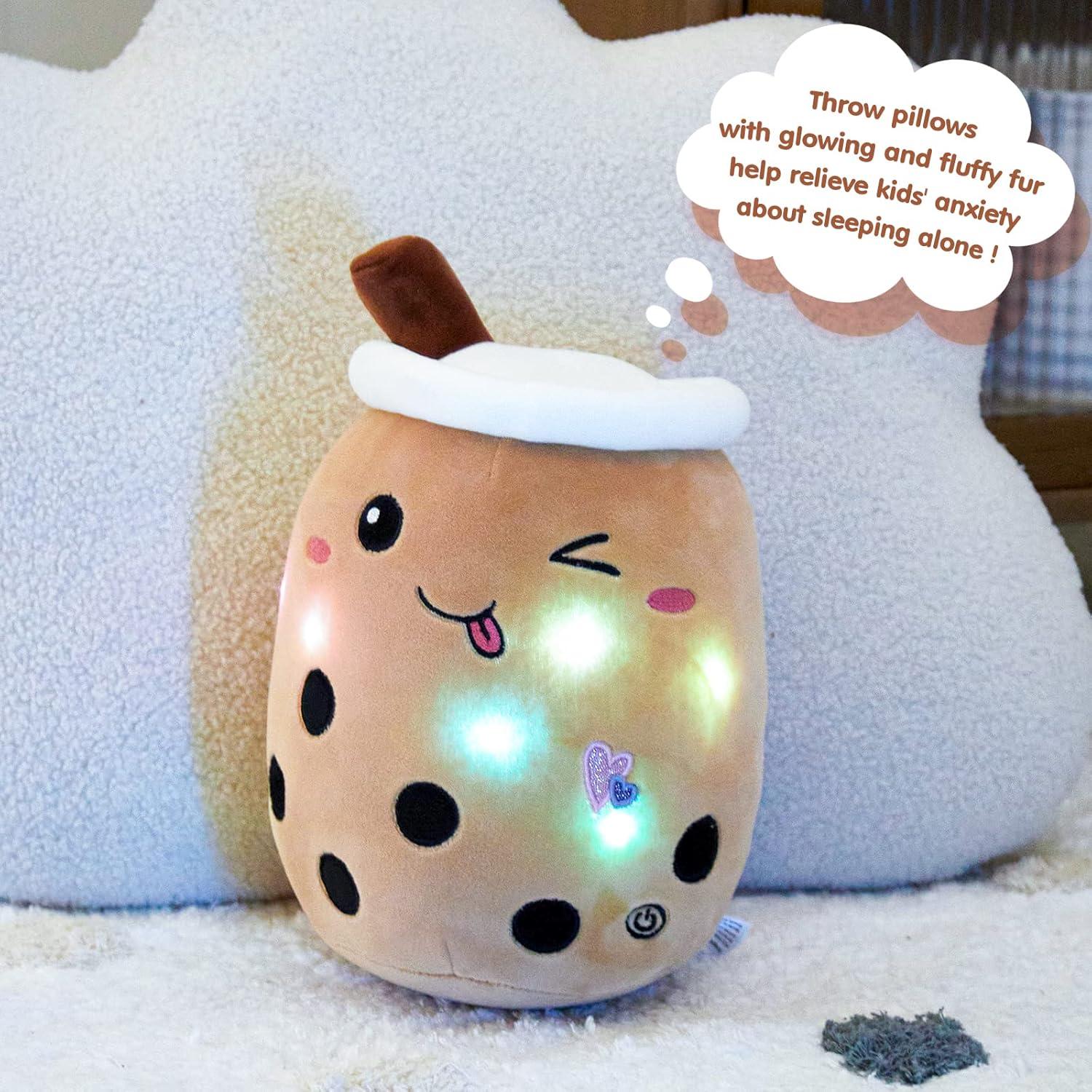 Almohada de Peluche Kawaii Athoinsu 25 cm con Luz LED